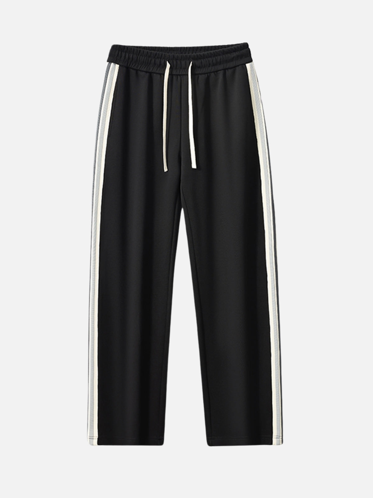 ABYSS - Loose Basic Flared Sweatpants Black | Teenwear.eu