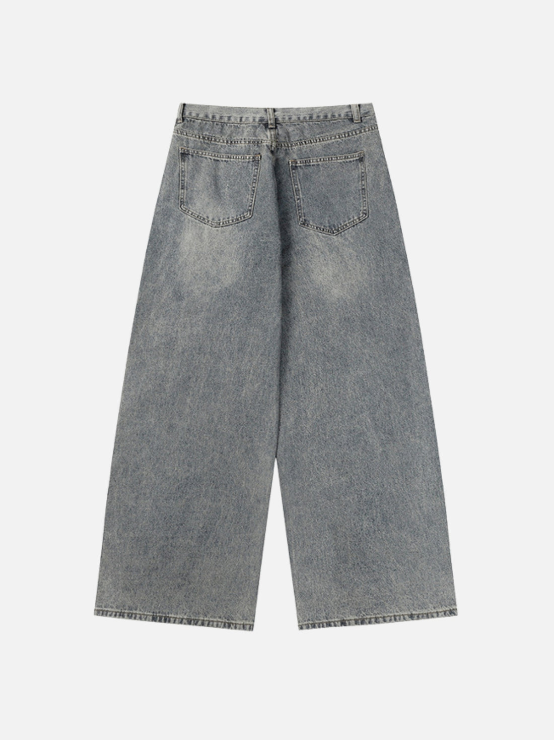 KNEE STARS - Loose Embroidered Jeans Blue | Teenwear.eu
