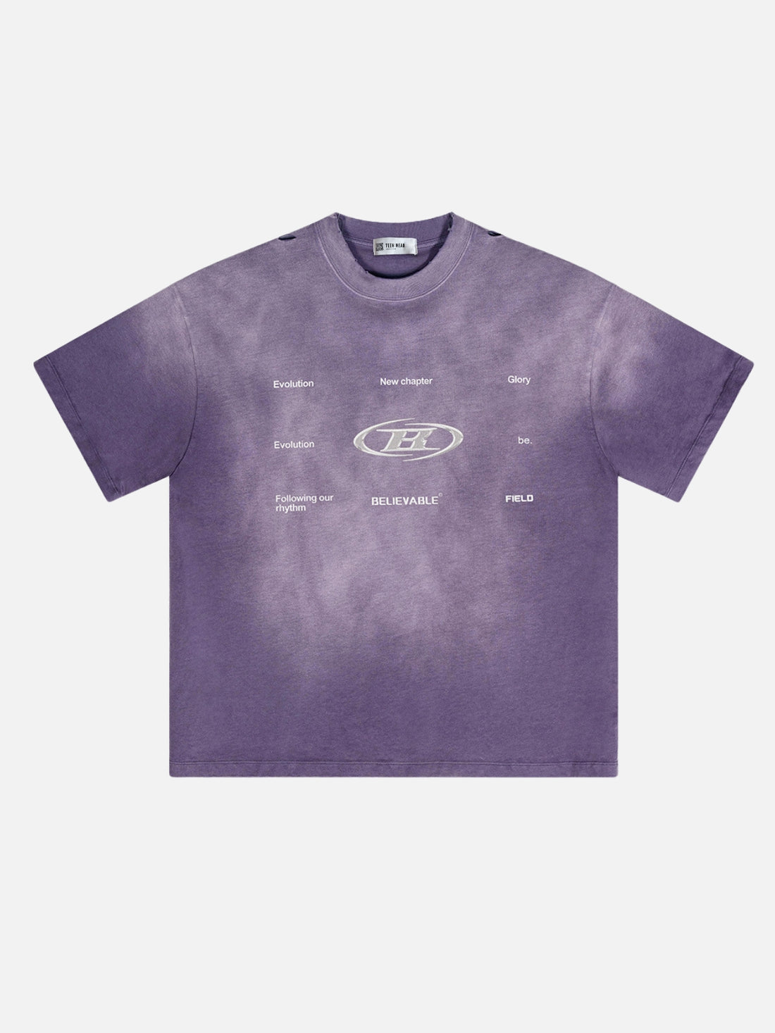 EVOLUTION - Oversized Print T-shirt Blue | Teenwear.eu