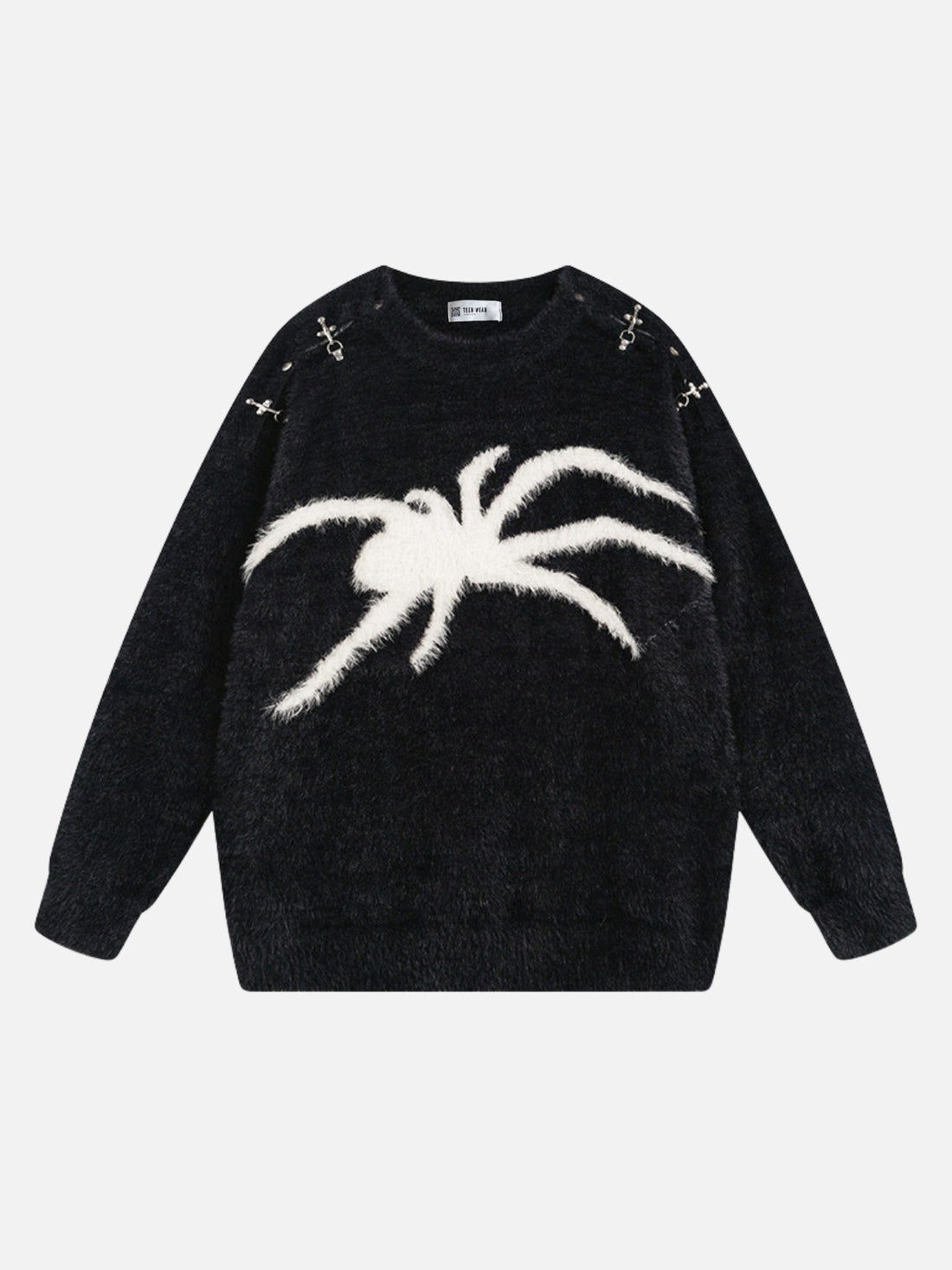 SPIDIO - Oversized Graphic Sweater Purple | Teenwear.eu