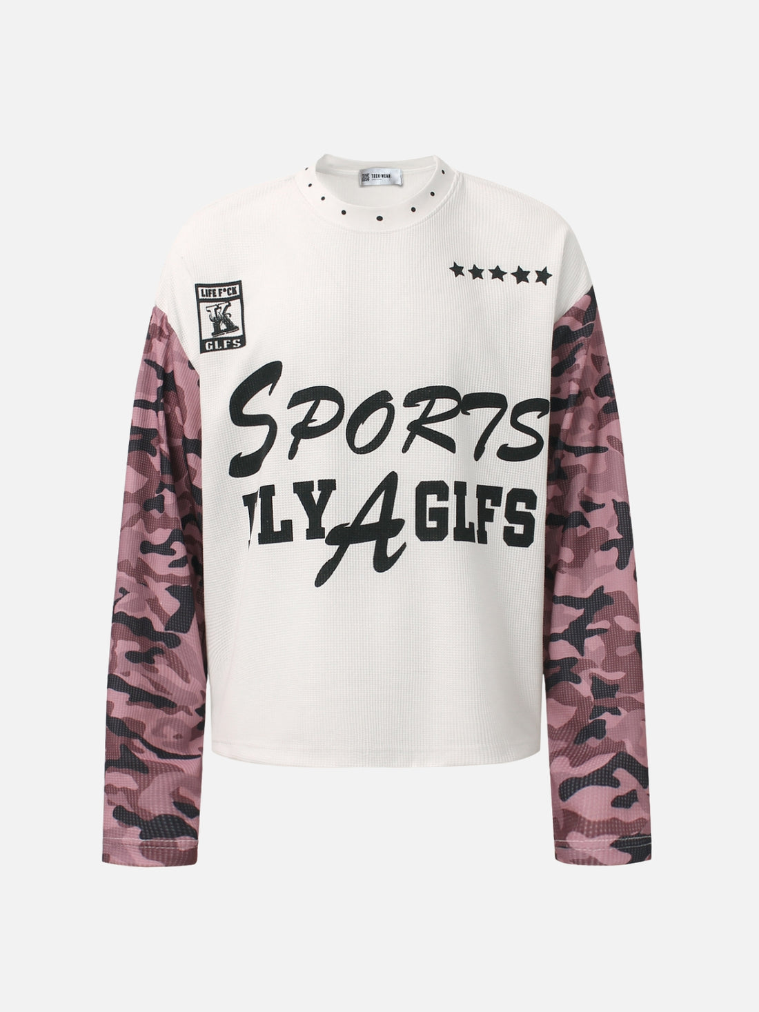 FIVESTAR - Long Sleeve Graphic T-Shirt Green | Teenwear.eu