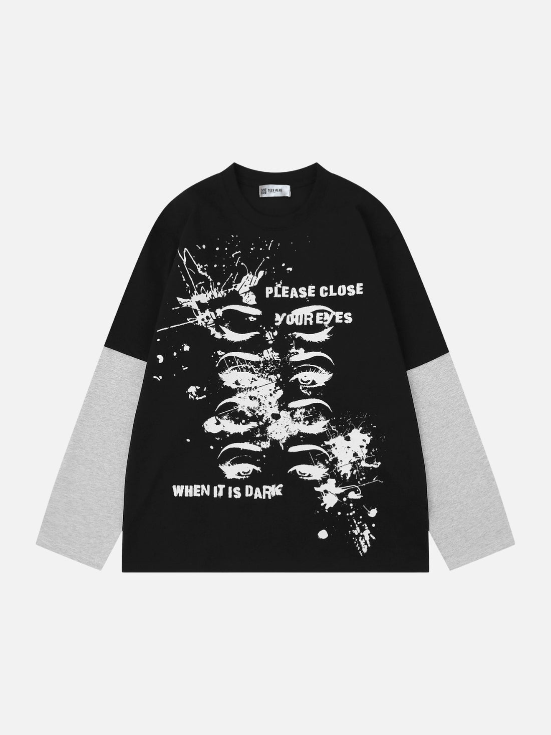 WATCHY - Oversized Print T-Shirt White | Teenwear.eu