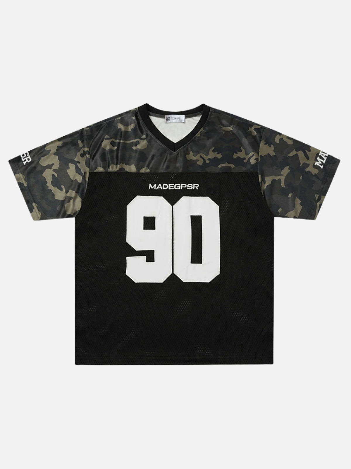 NINEO - Oversized Graphic Camo Jersey Black | Teenwear.eu