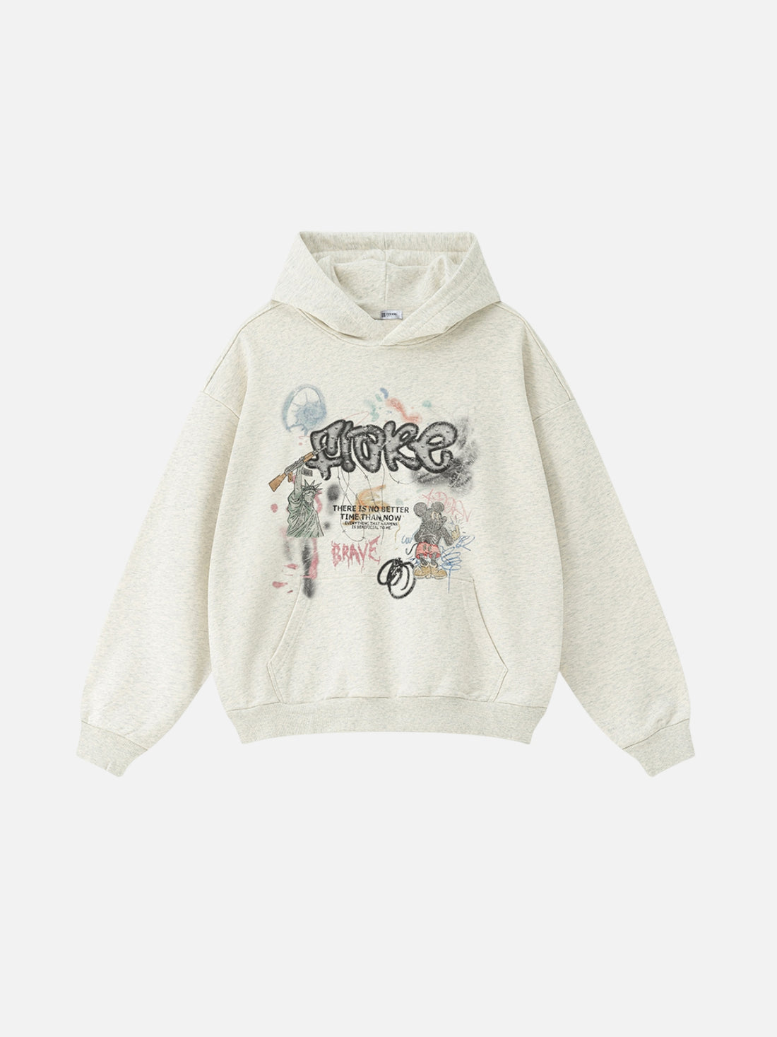 FTOKE – Oversized Print Hoodie Black | Teenwear.eu