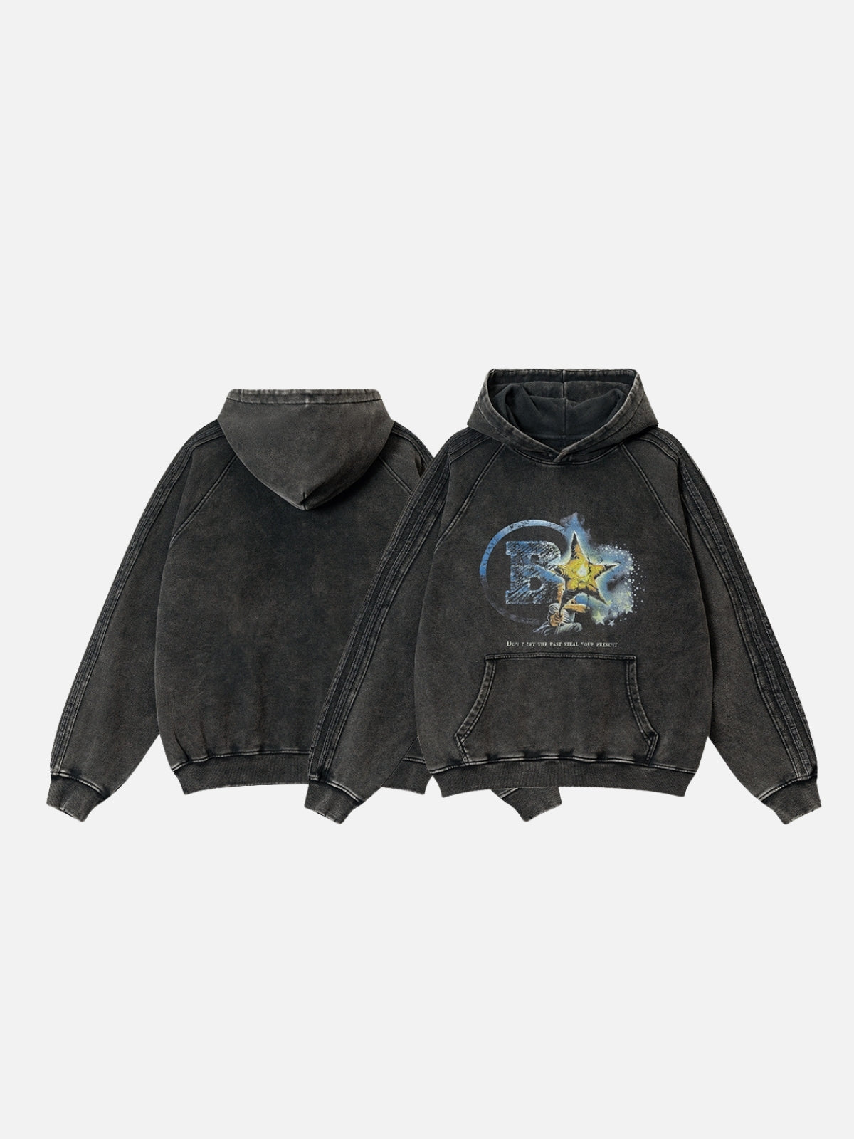 BORAR - Oversized Print Hoodie | Teenwear.eu