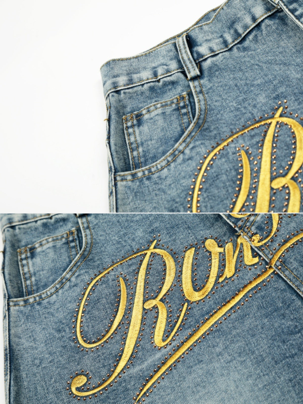 GLO-UP - Baggy Graphic Jeans | Teenwear.eu