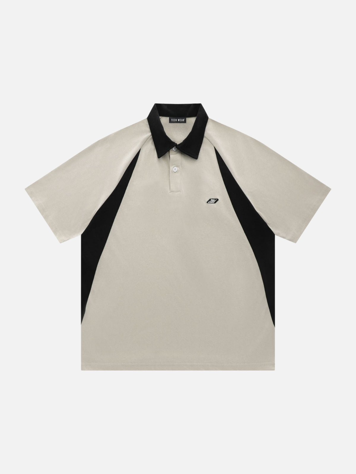 GICAN - Oversized Graphic Polo Shirt Beige | Teenwear.eu