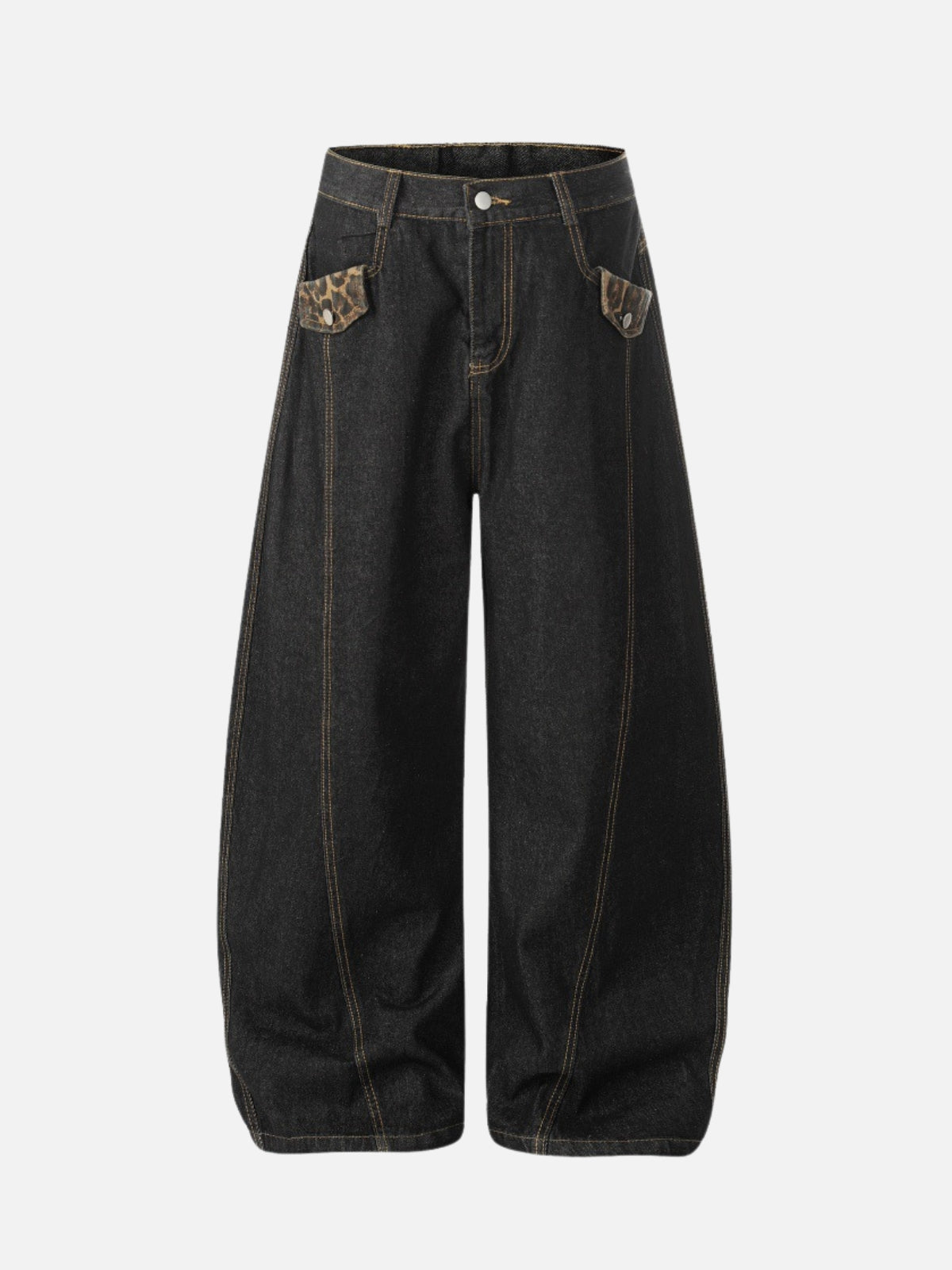 LIONY - Baggy Graphic Jeans Black | Teenwear.eu