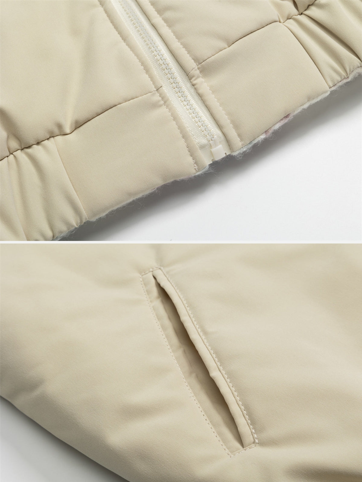 CREAMY - Sherpa Oversized Embroidered Jacket | Teenwear.eu