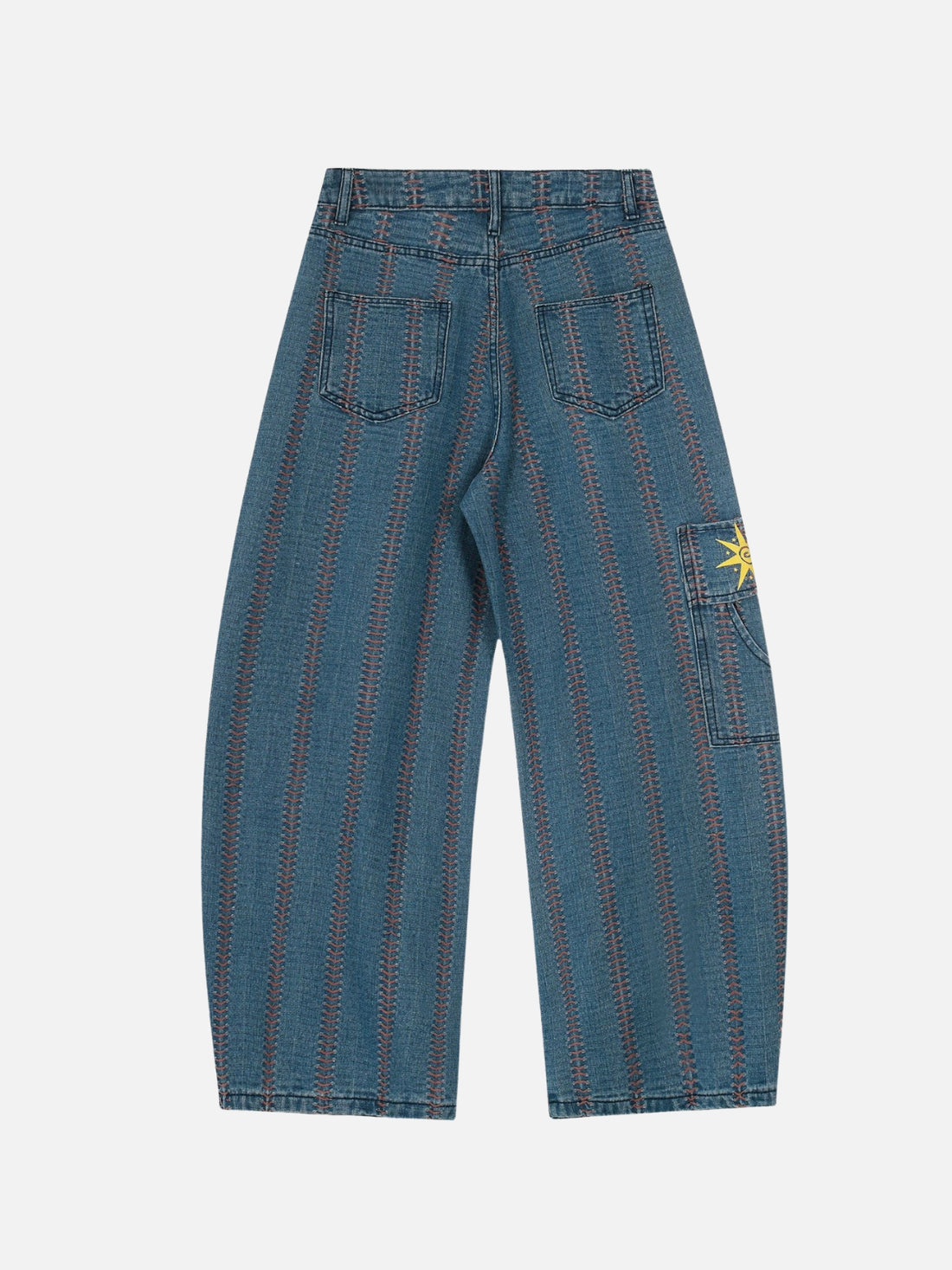 PUNKZY - Baggy Graphic Jeans Blue | Teenwear.eu