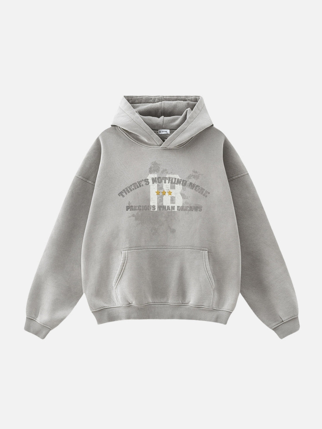 PRECIOUS – Oversized Print Washed Hoodie Black | Teenwear.eu