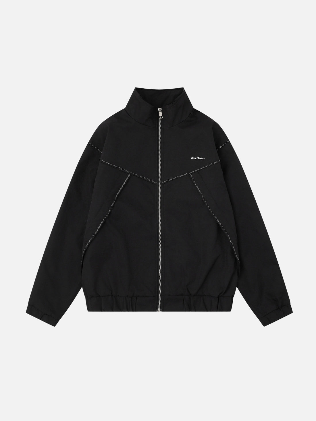GATHERZ - Basic Varsity Jacket Black | Teenwear.eu