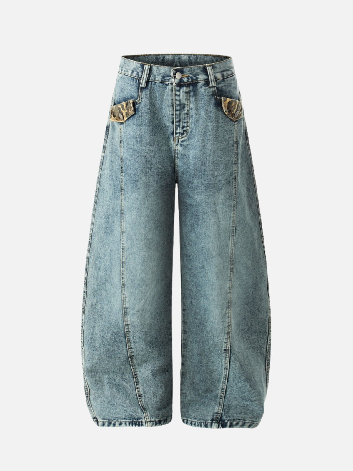 LIONY - Baggy Graphic Jeans Blue | Teenwear.eu