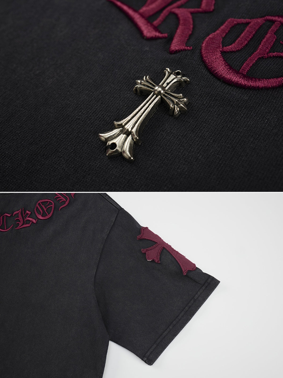 GOTHICX - Oversized Embroidered T-Shirt | Teenwear.eu