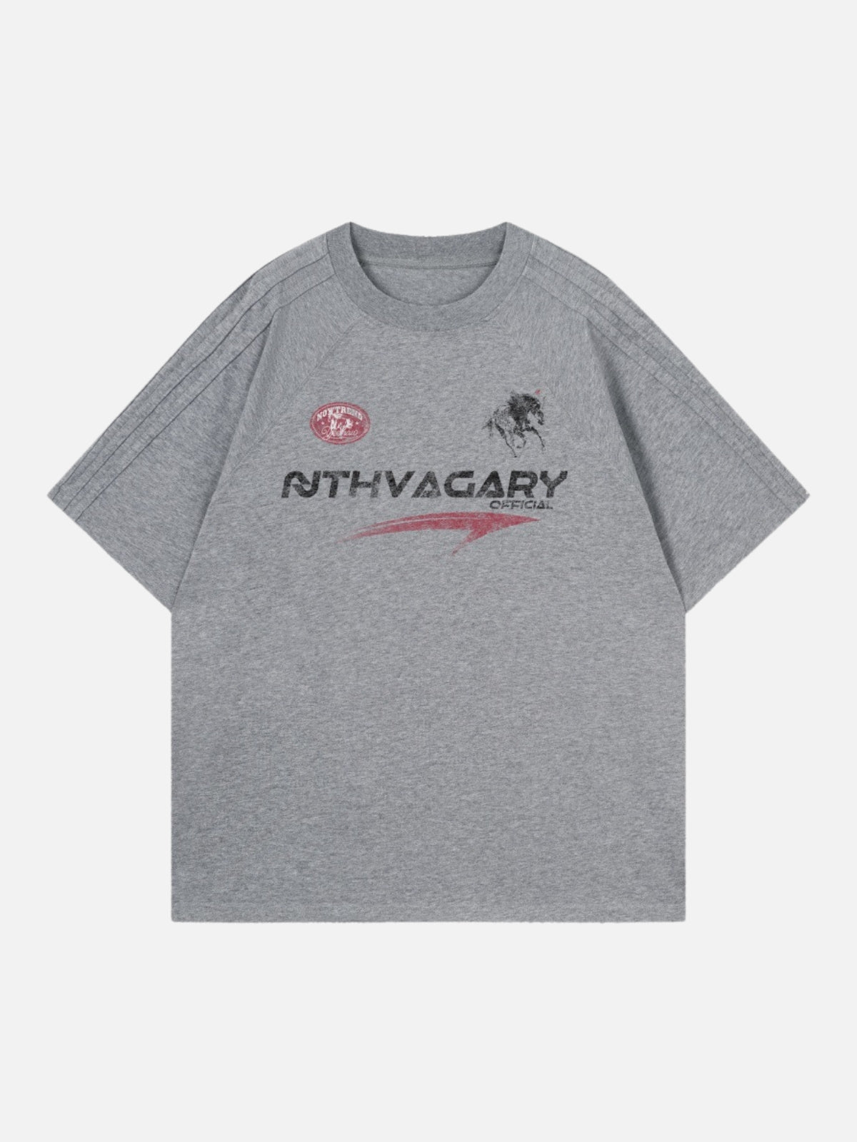VAGARY - Oversized Graphic T-Shirt Grey | Teenwear.eu