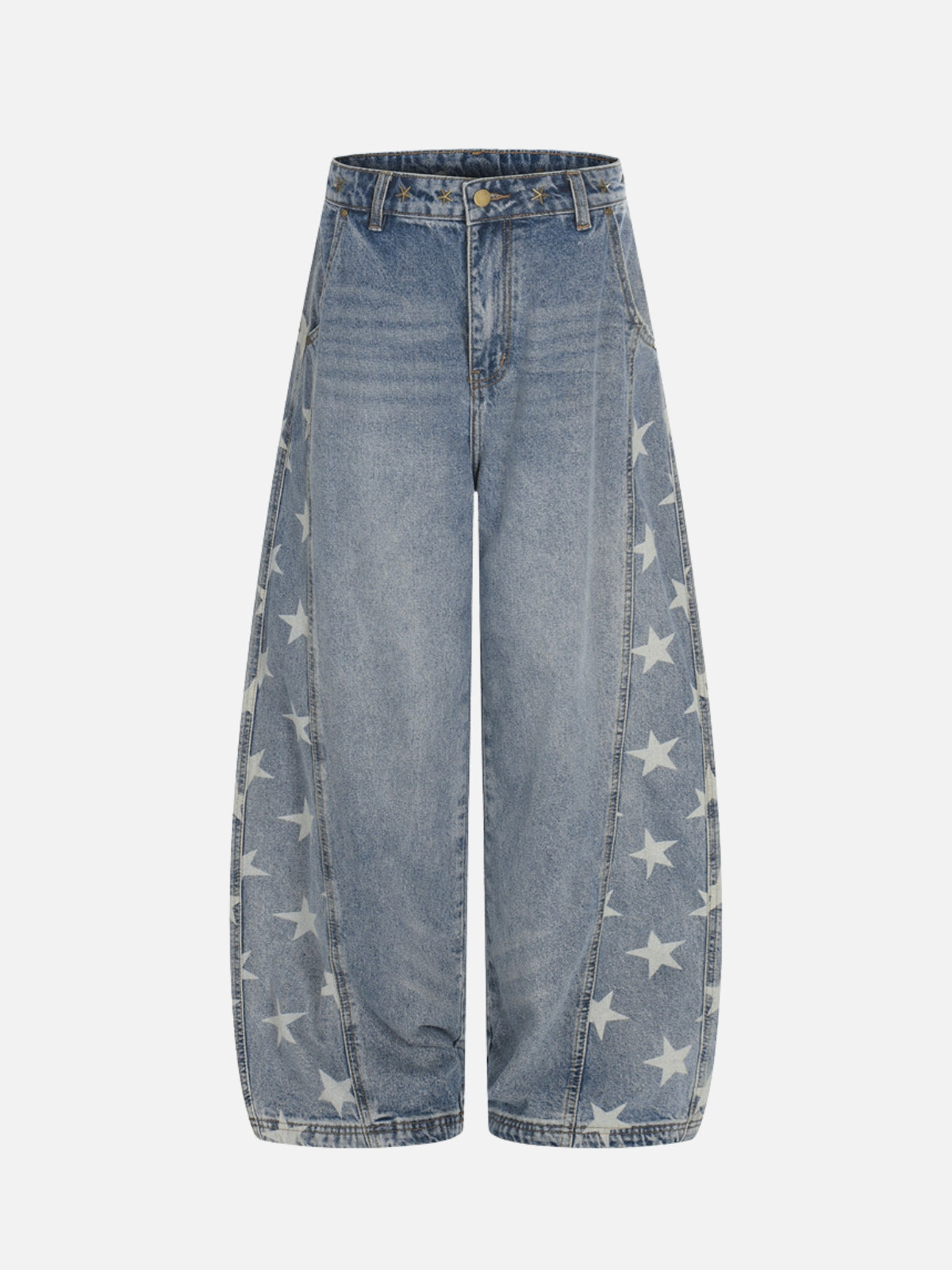 AMERICO - Baggy Graphic Jeans