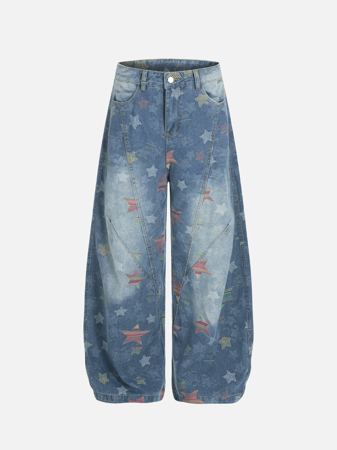 PRESTAR - Baggy Graphic Jeans Dark Blue | Teenwear.eu