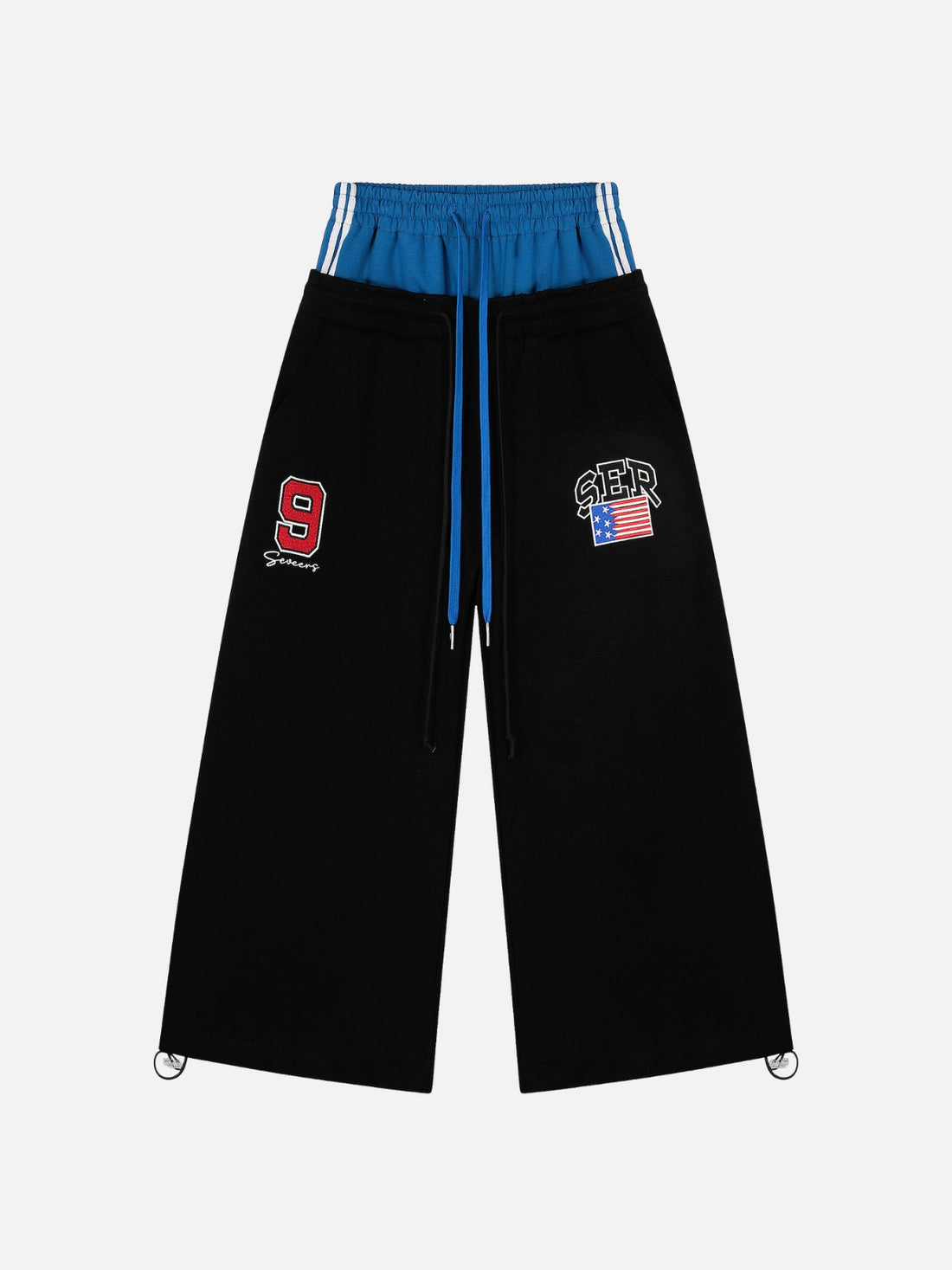 AMERZY - Baggy Embroidered Sweatpants Grey | Teenwear.eu