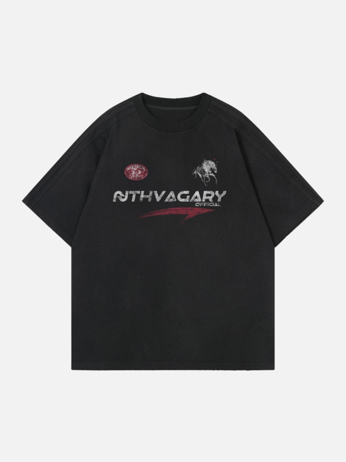 VAGARY - Oversized Graphic T-Shirt Black | Teenwear.eu