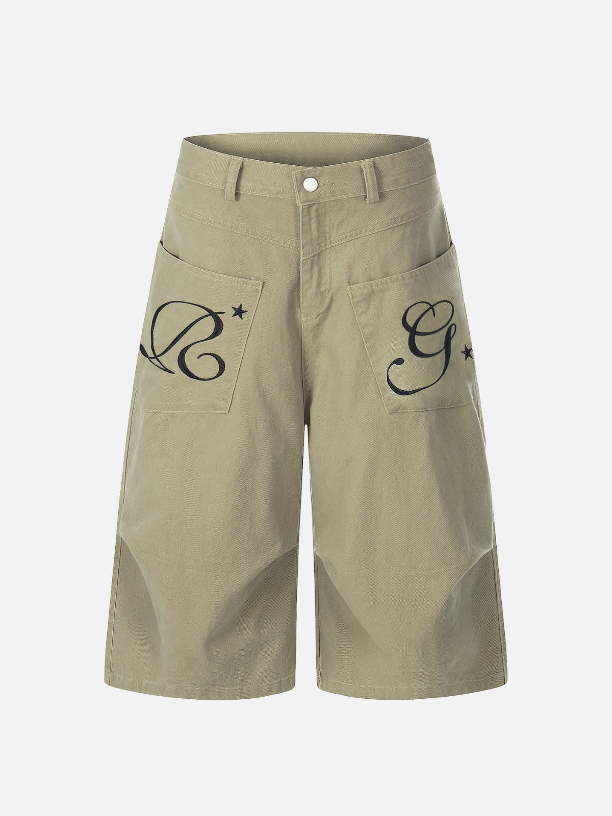 ROCKSTAR - Baggy Graphic Jorts Brown | Teenwear.eu
