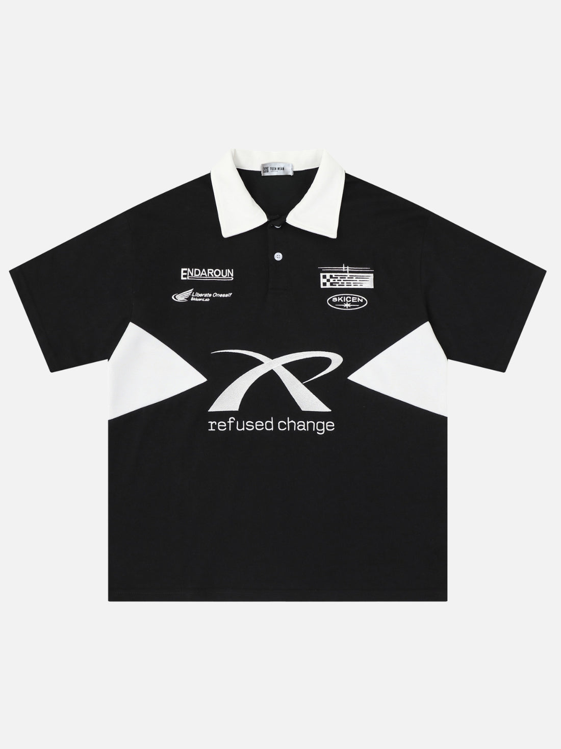 SKICEN - Cropped Graphic Shirt
