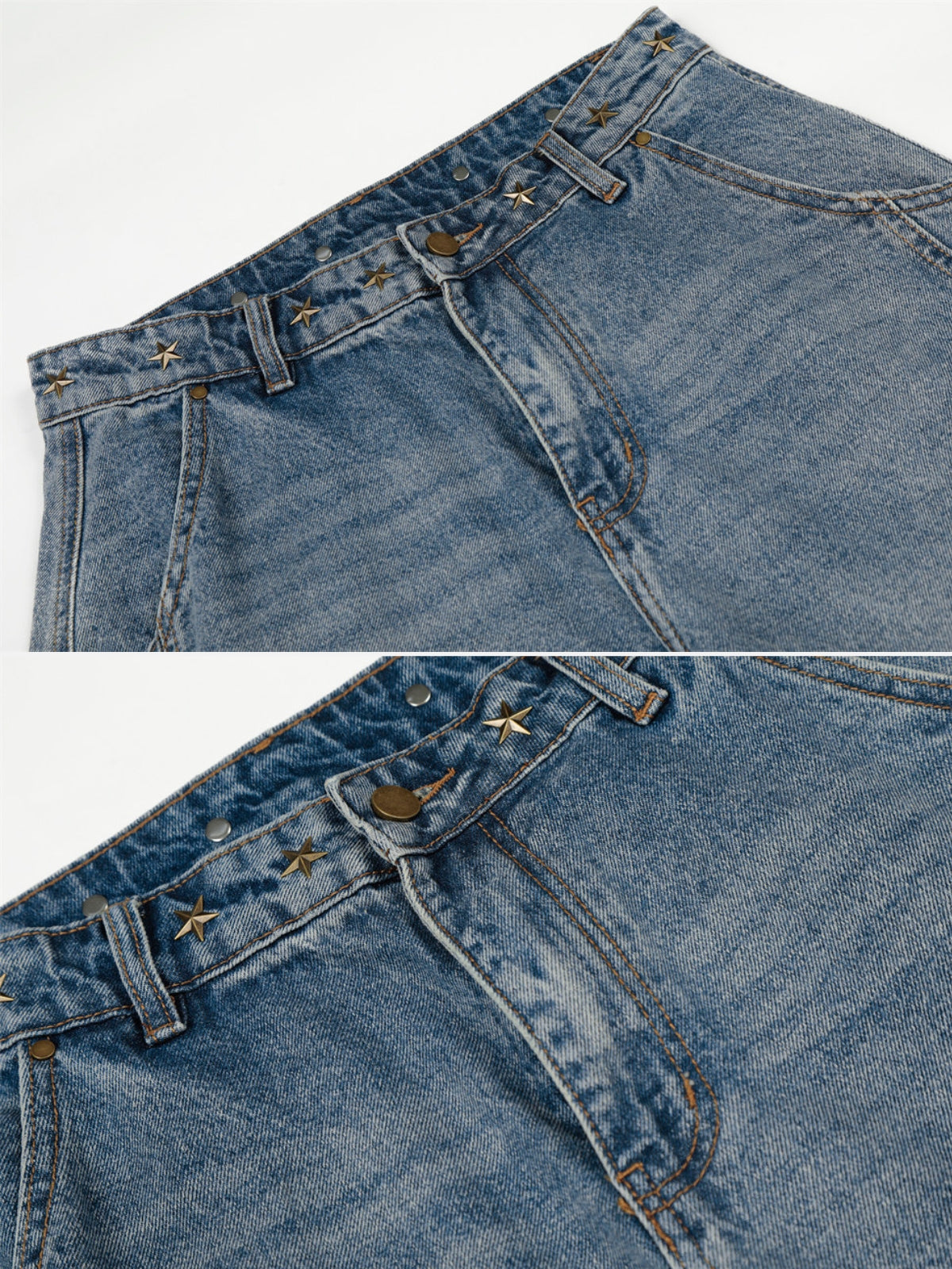 AMERICO - Baggy Graphic Jeans