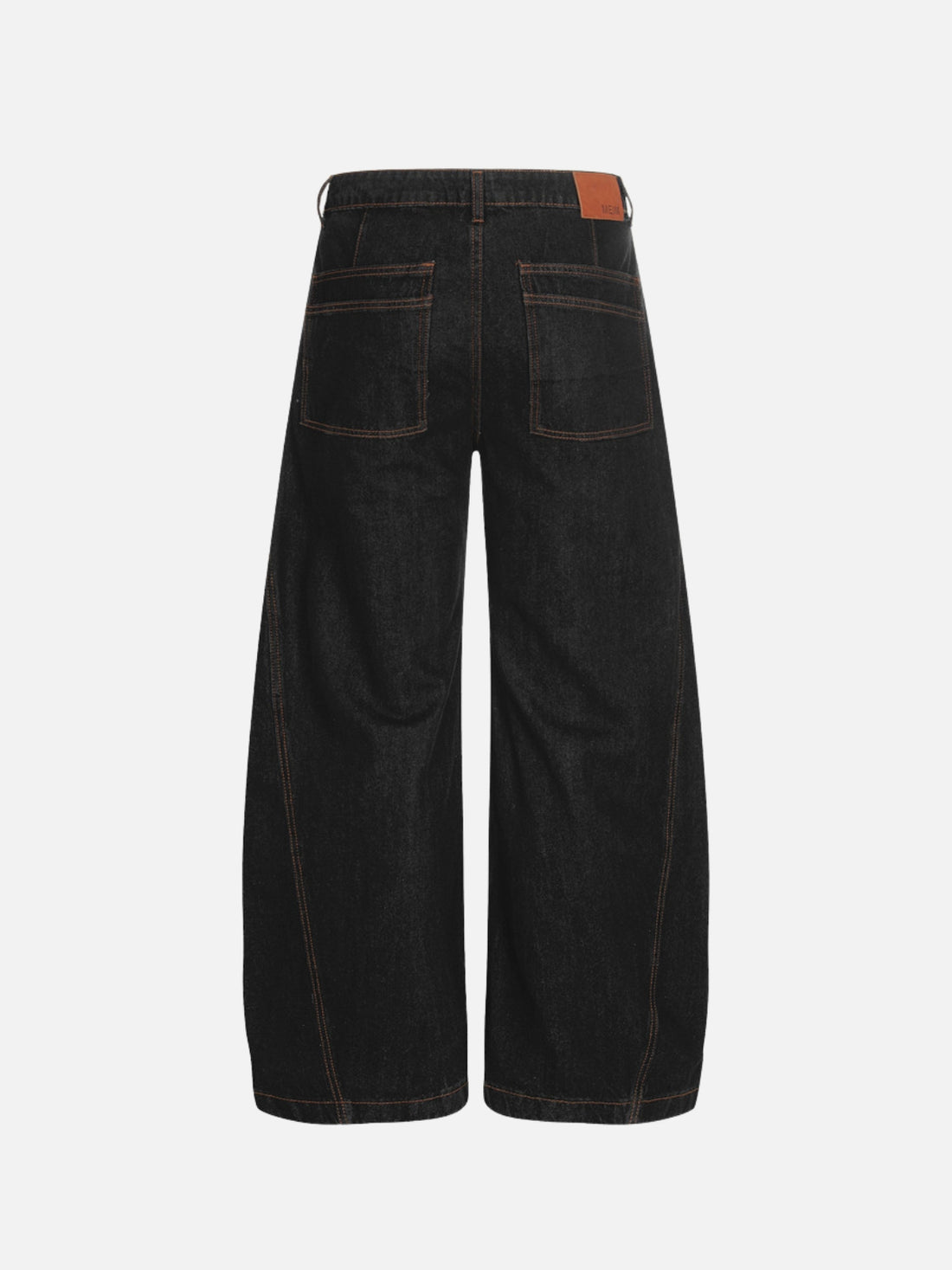 GØTHLI - Baggy Embroidered Jeans Black | Teenwear.eu