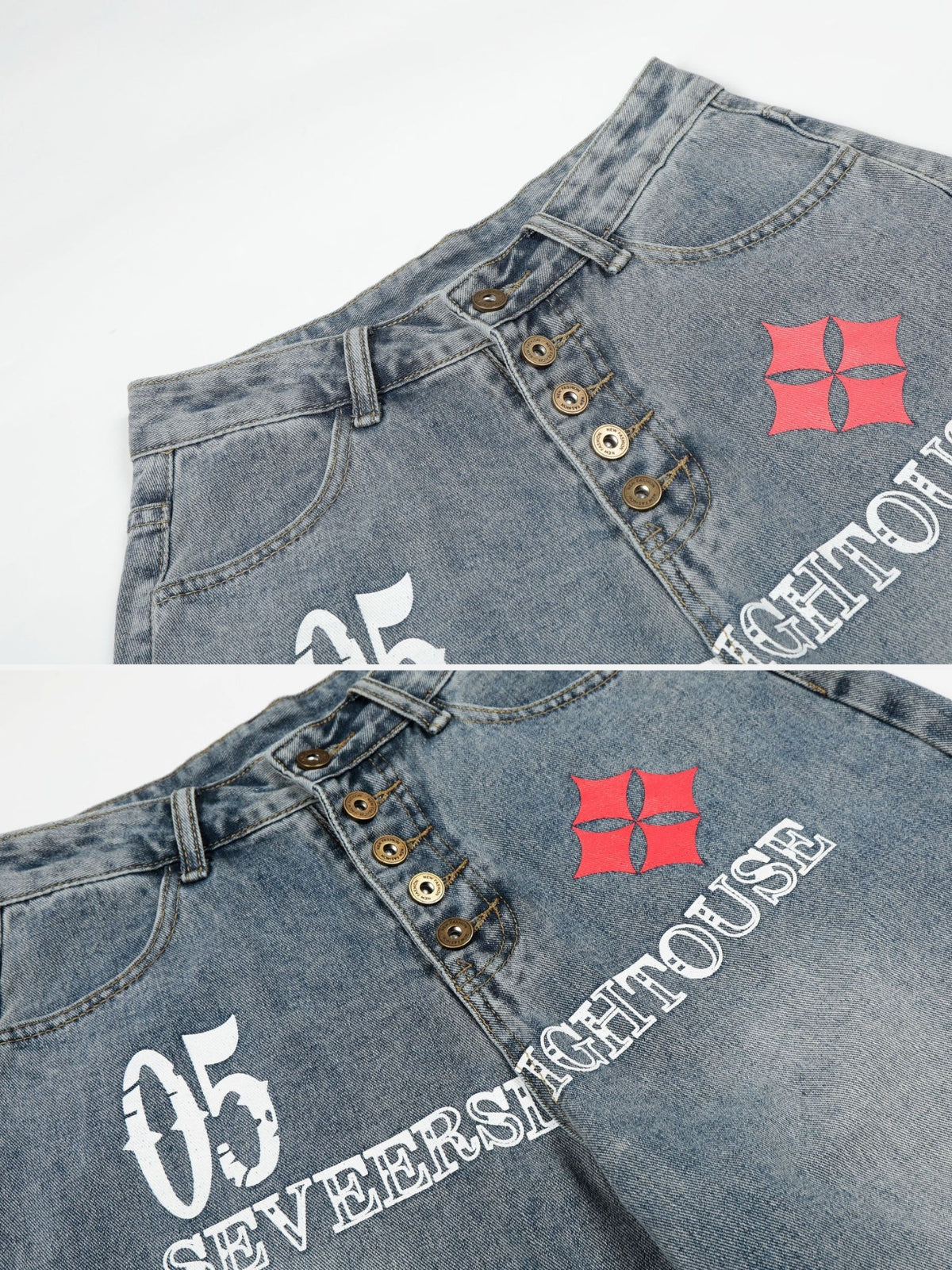 LIGHTHOUSE - Baggy Graphic Jeans | Teenwear.eu