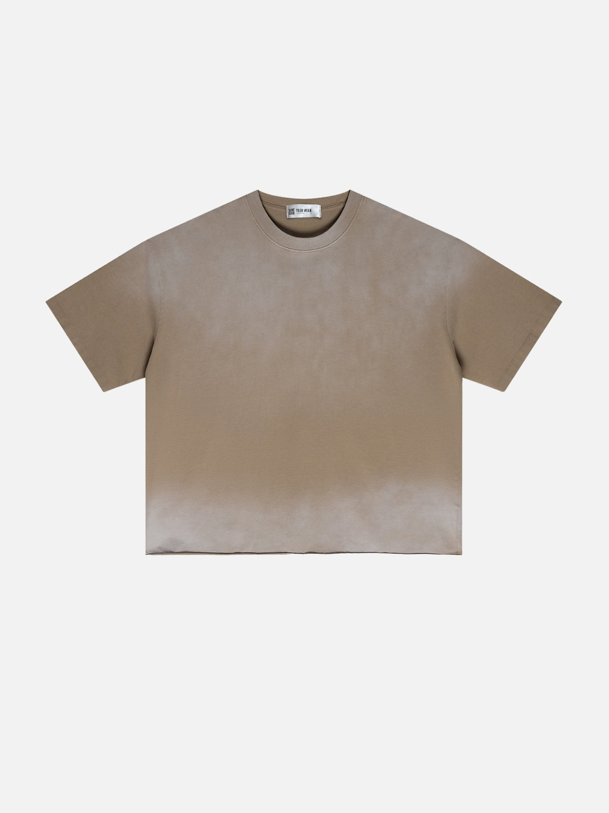 HUEY - Boxy Fit Print T-shirt Light Brown | Teenwear.eu