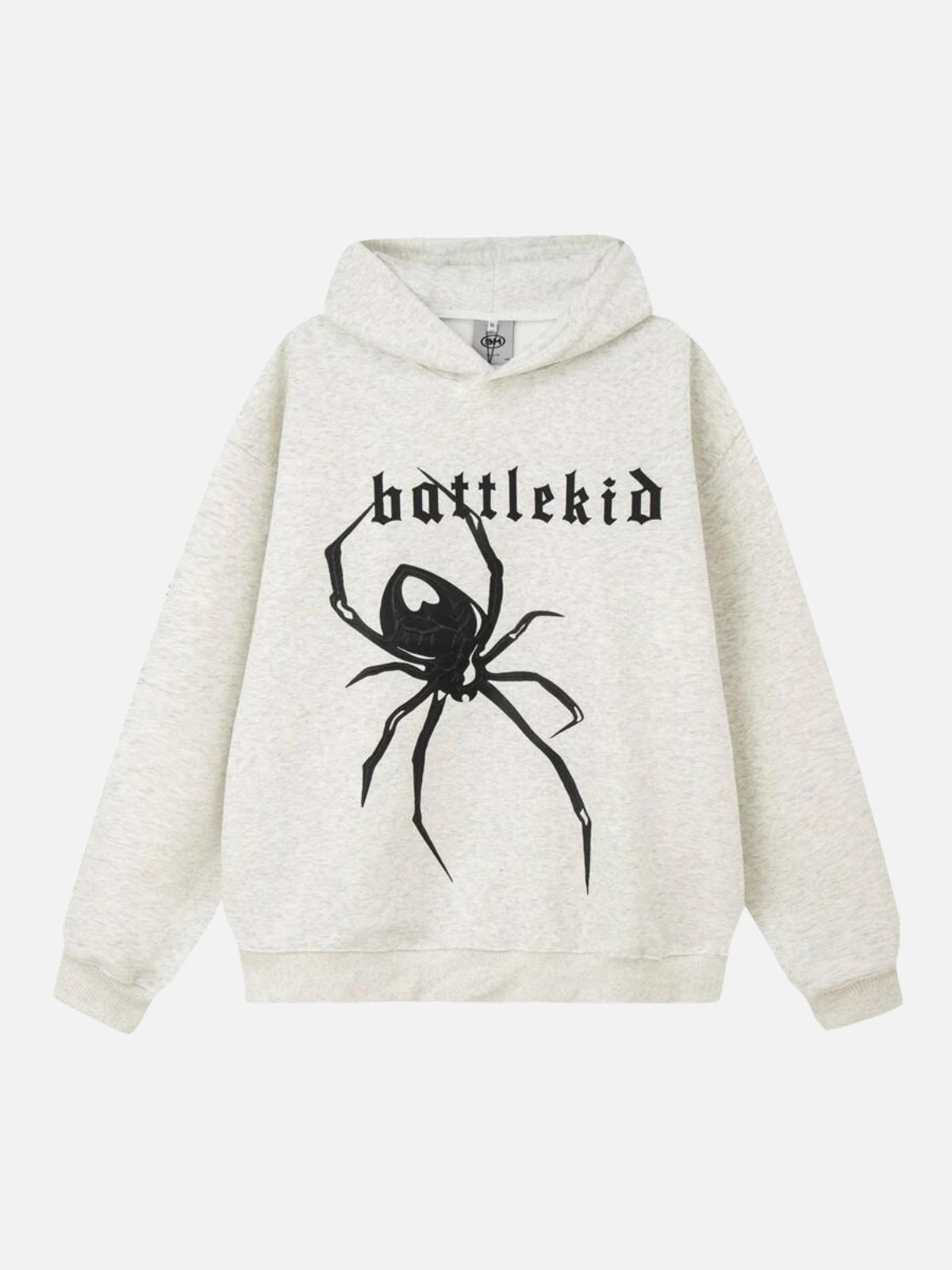 BATTLEKID - Oversized Print Hoodie Grey | Teenwear.eu
