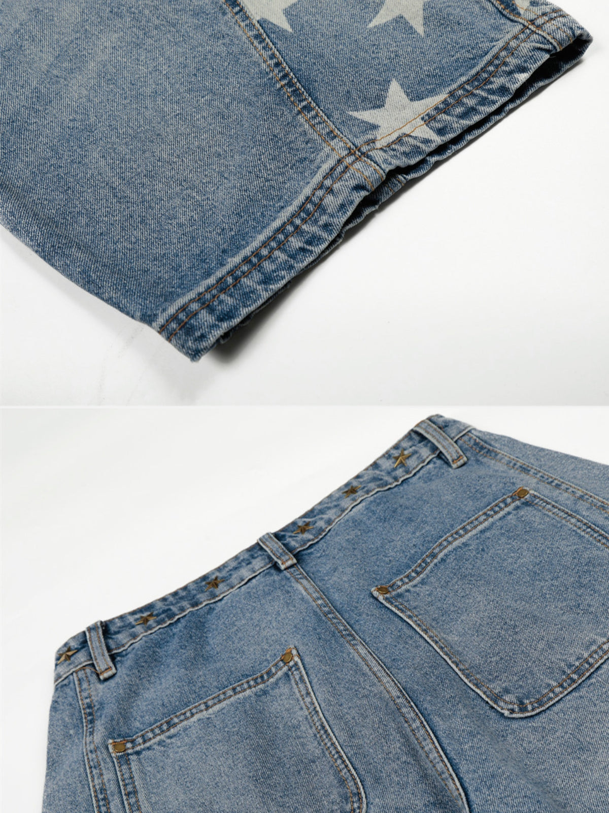 AMERICO - Baggy Graphic Jeans