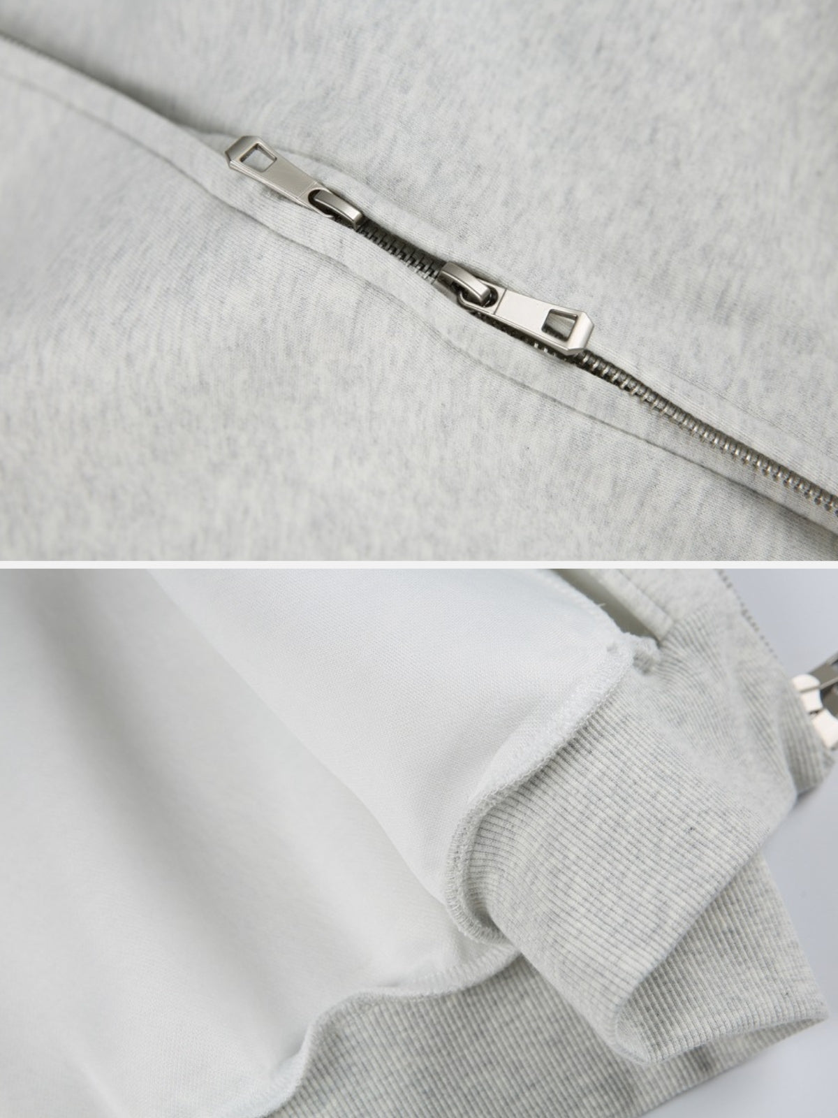 ZIP MASTER - Oversized Cropped Basic Zip Up Hoodie | Teenwear.eu