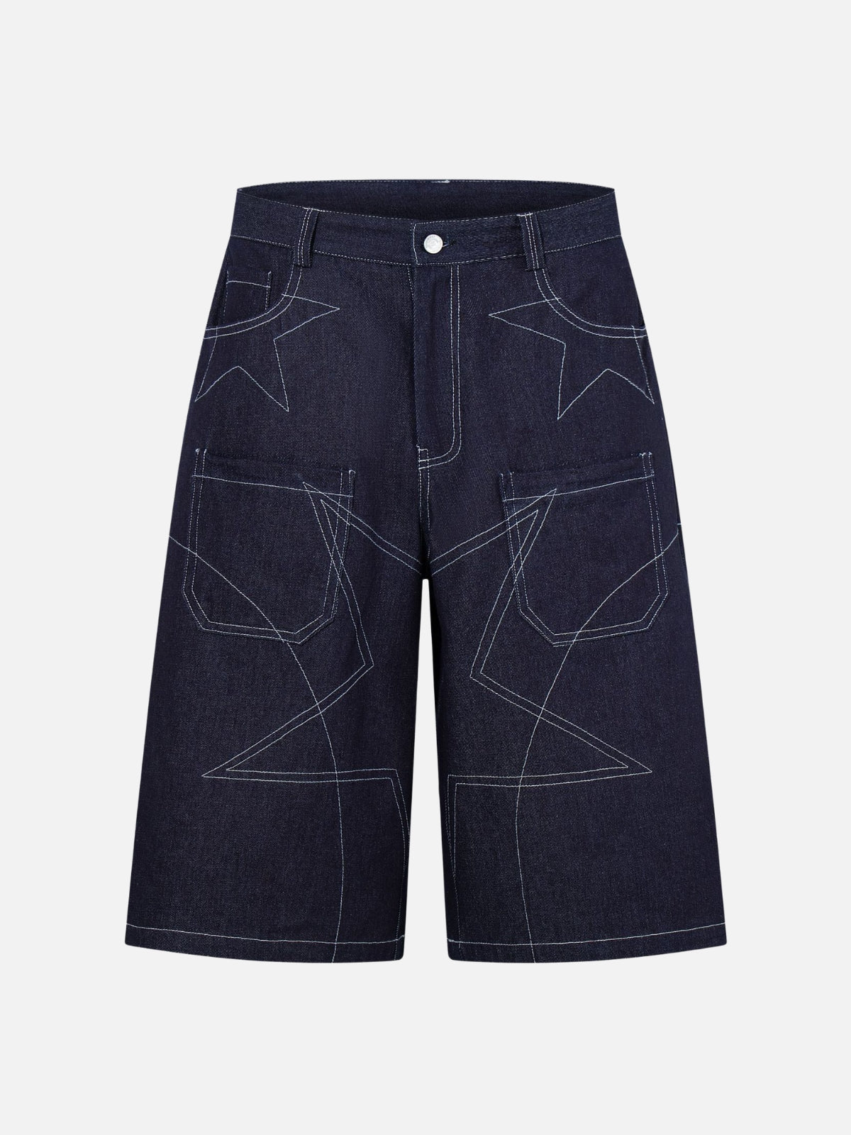 NOMAD - Baggy Graphic Jorts Blue | Teenwear.eu