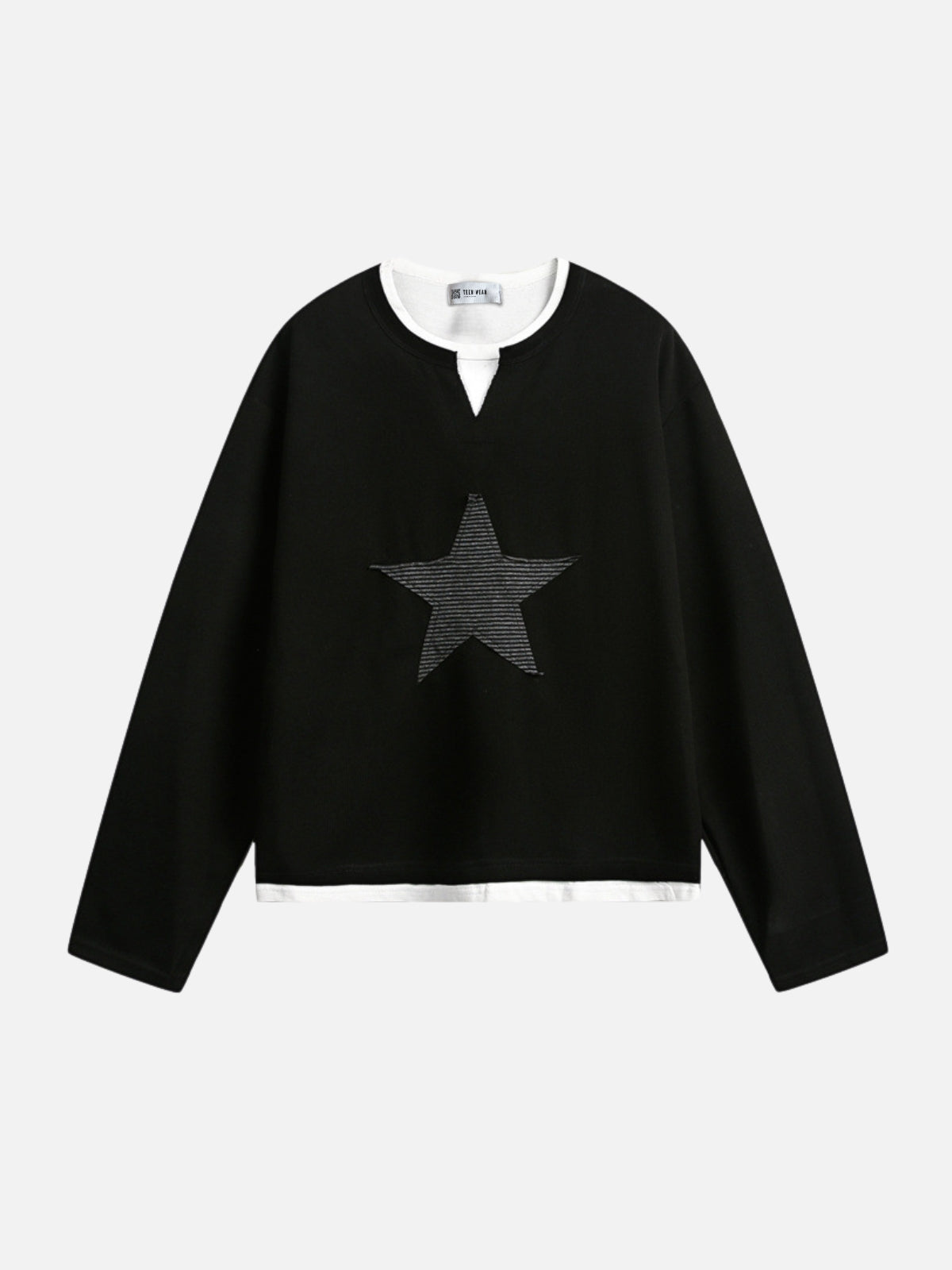 SUPERSTAR - Long Sleeve Graphic T-Shirt Black | Teenwear.eu