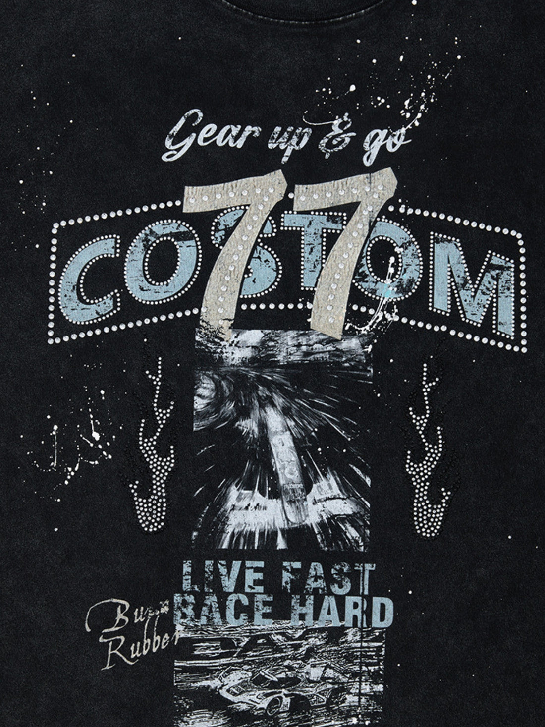 COSTOM - Oversized Graphic T-Shirt Black | Teenwear.eu