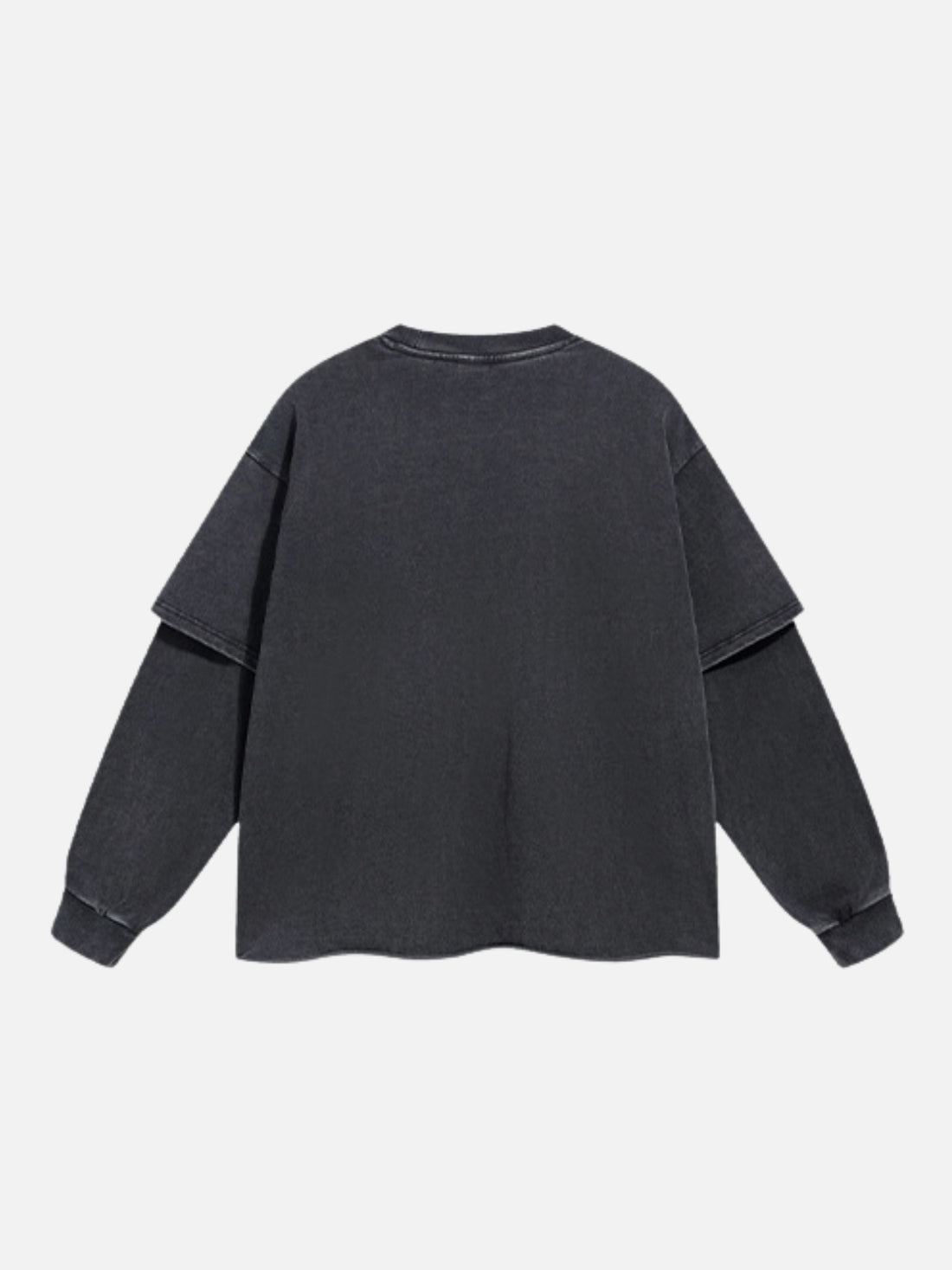 FUCTY - Oversized Graphic Long Sleeve T-Shirt Black | Teenwear.eu