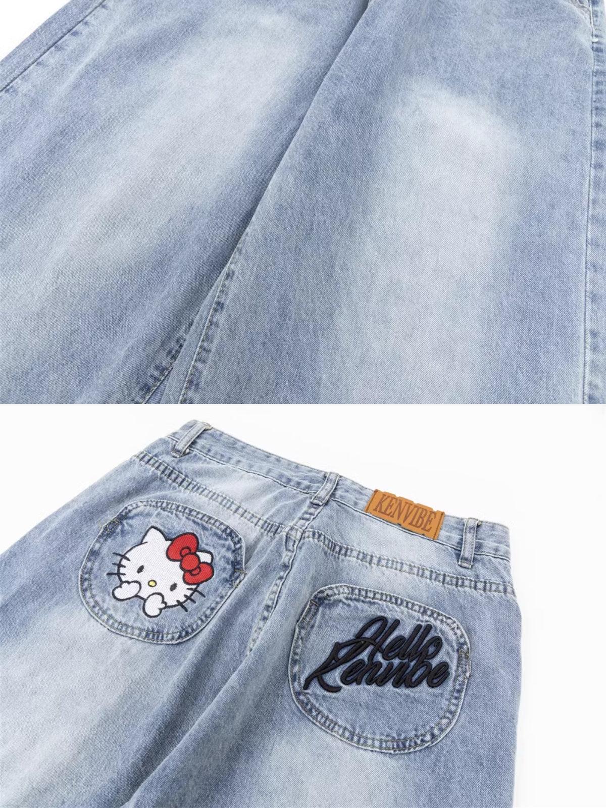 KITTY - Loose Graphic Jeans | Teenwear.eu