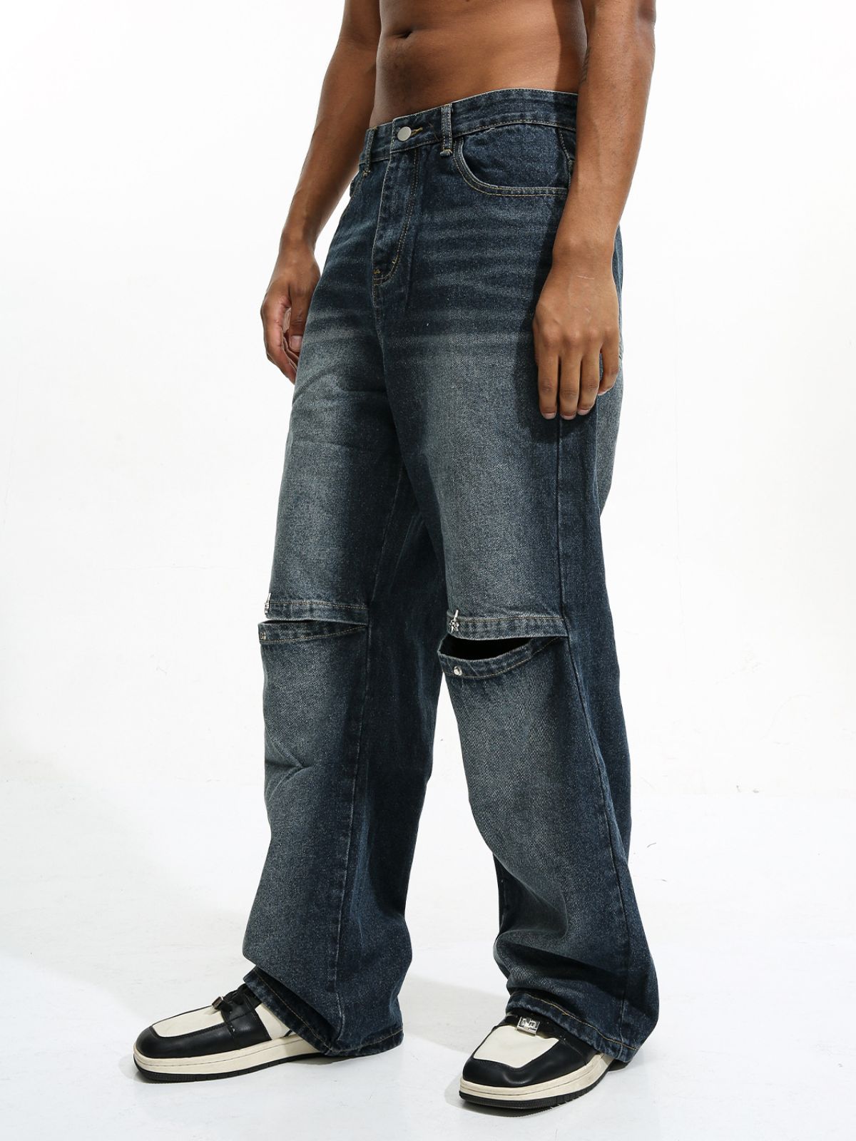 LAMINATED - Baggy Basic Jeans | Teenwear.eu