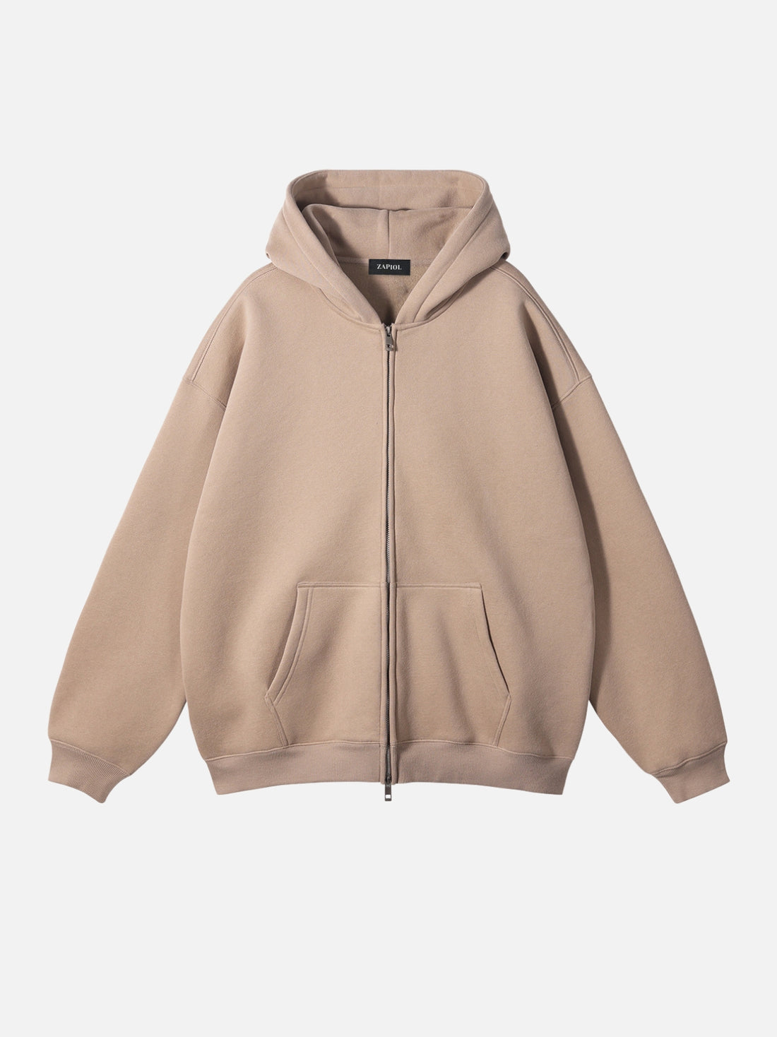 PUNISH - Cropped Basic Zip Up Hoodie Grey | Teenwear.eu