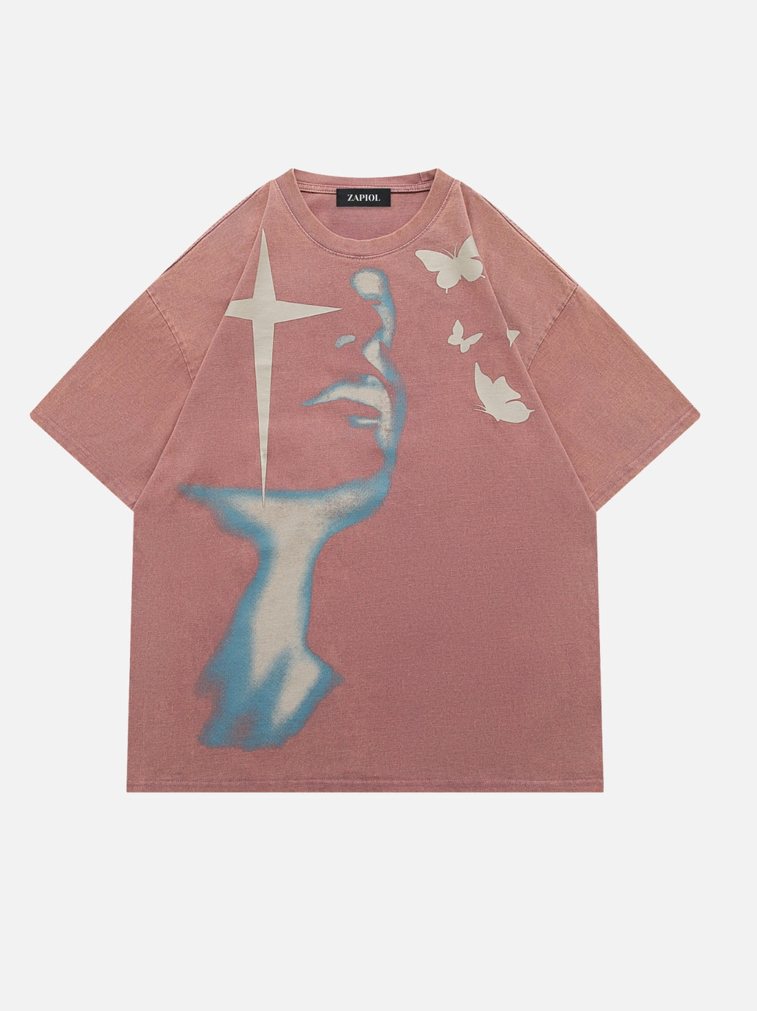 FACE LIGHT - Oversized Print T-Shirt Black | Teenwear.eu