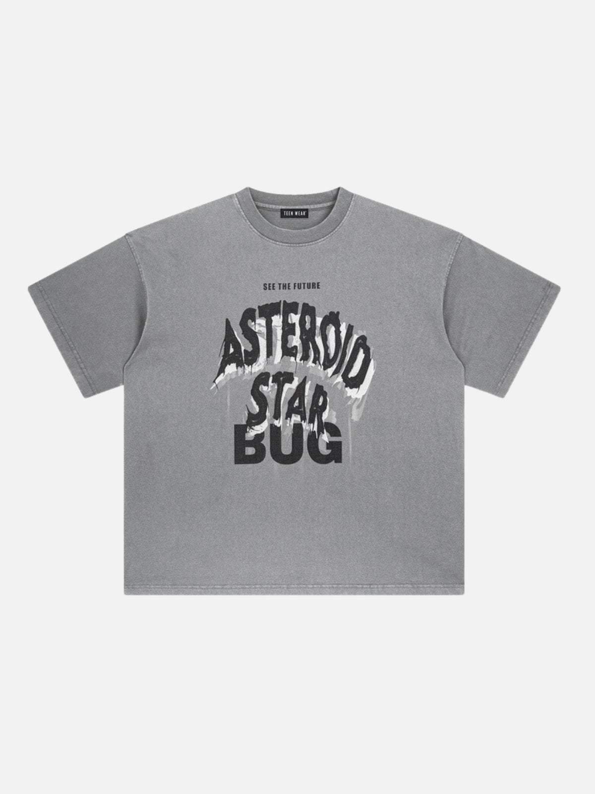 STARBUG - Oversized Print T-Shirt Grey | Teenwear.eu