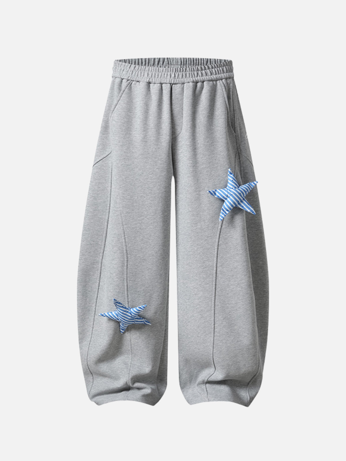 GRAVITY - Baggy Embroidered Sweatpants Grey | Teenwear.eu