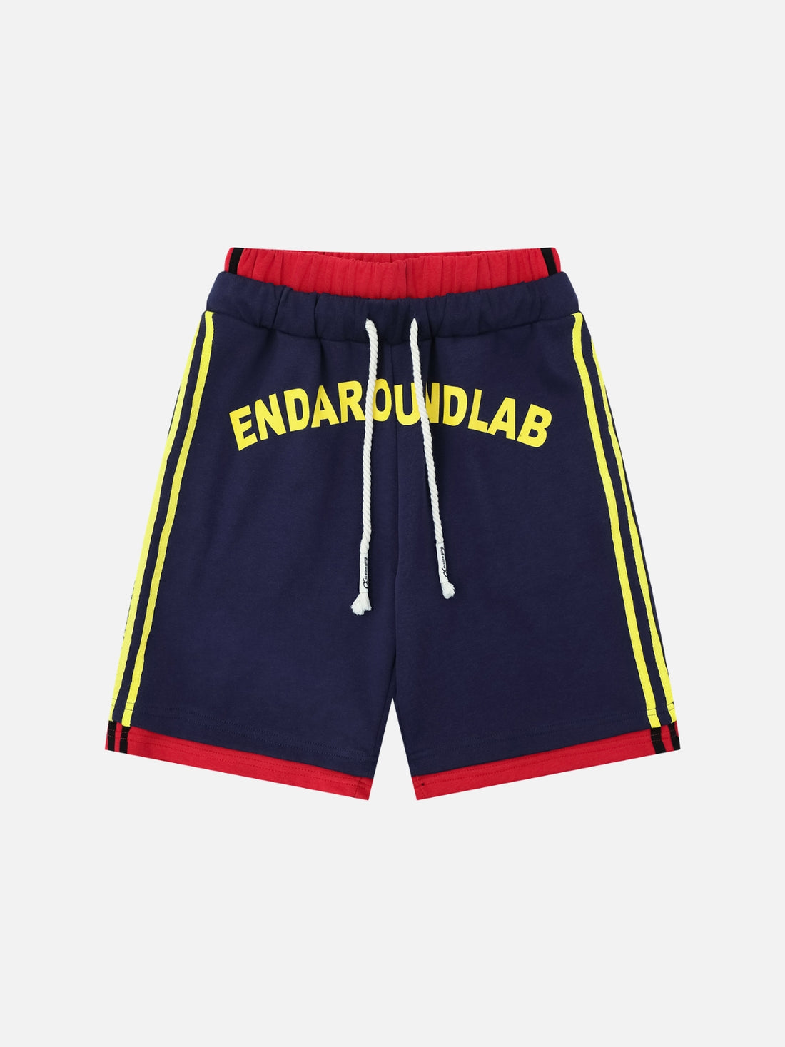 ENDAROUNDLAB - Oversized Graphic Shorts Black | Teenwear.eu