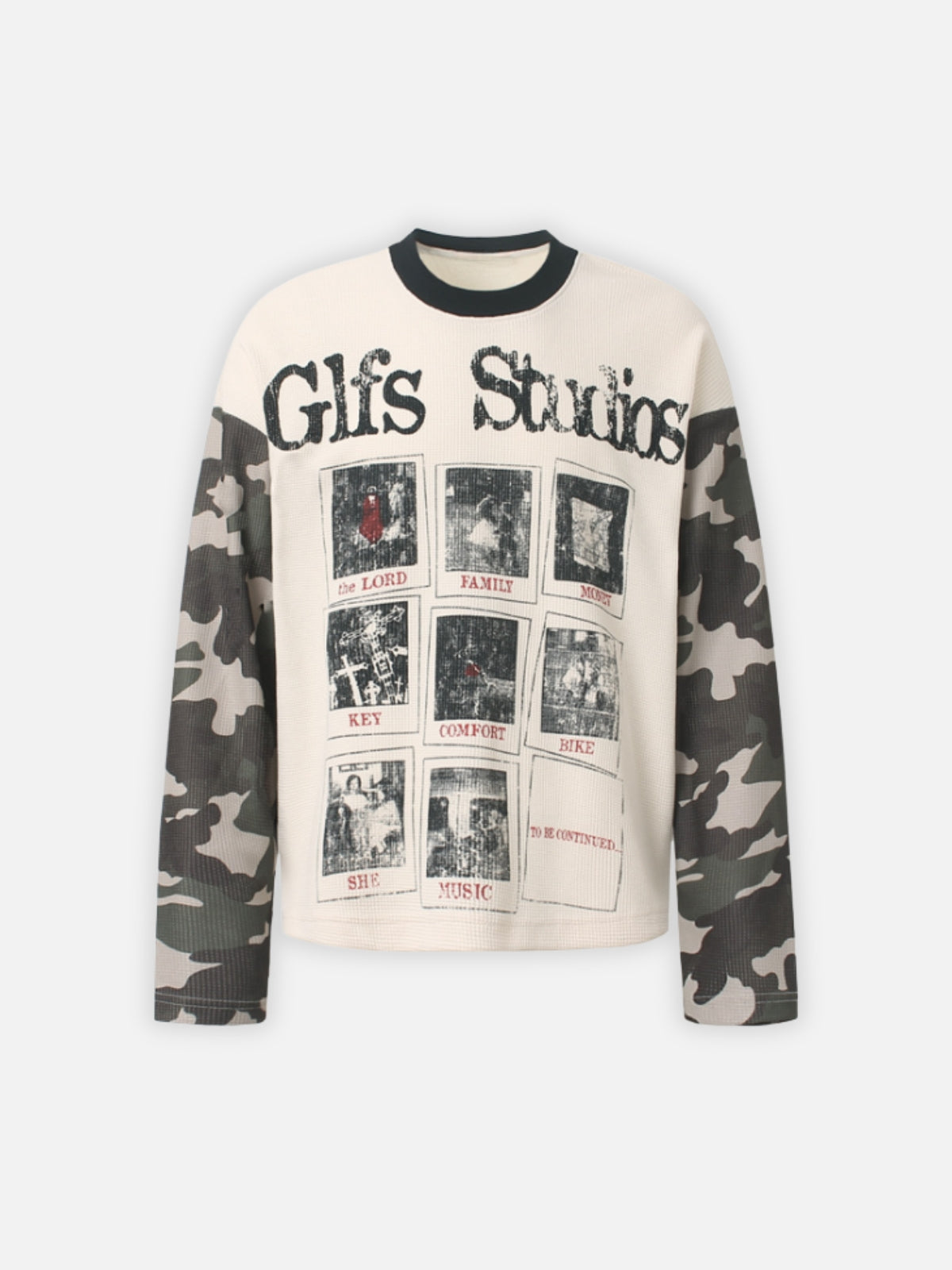 FRAMIE - Printed Waffle Long Sleeve