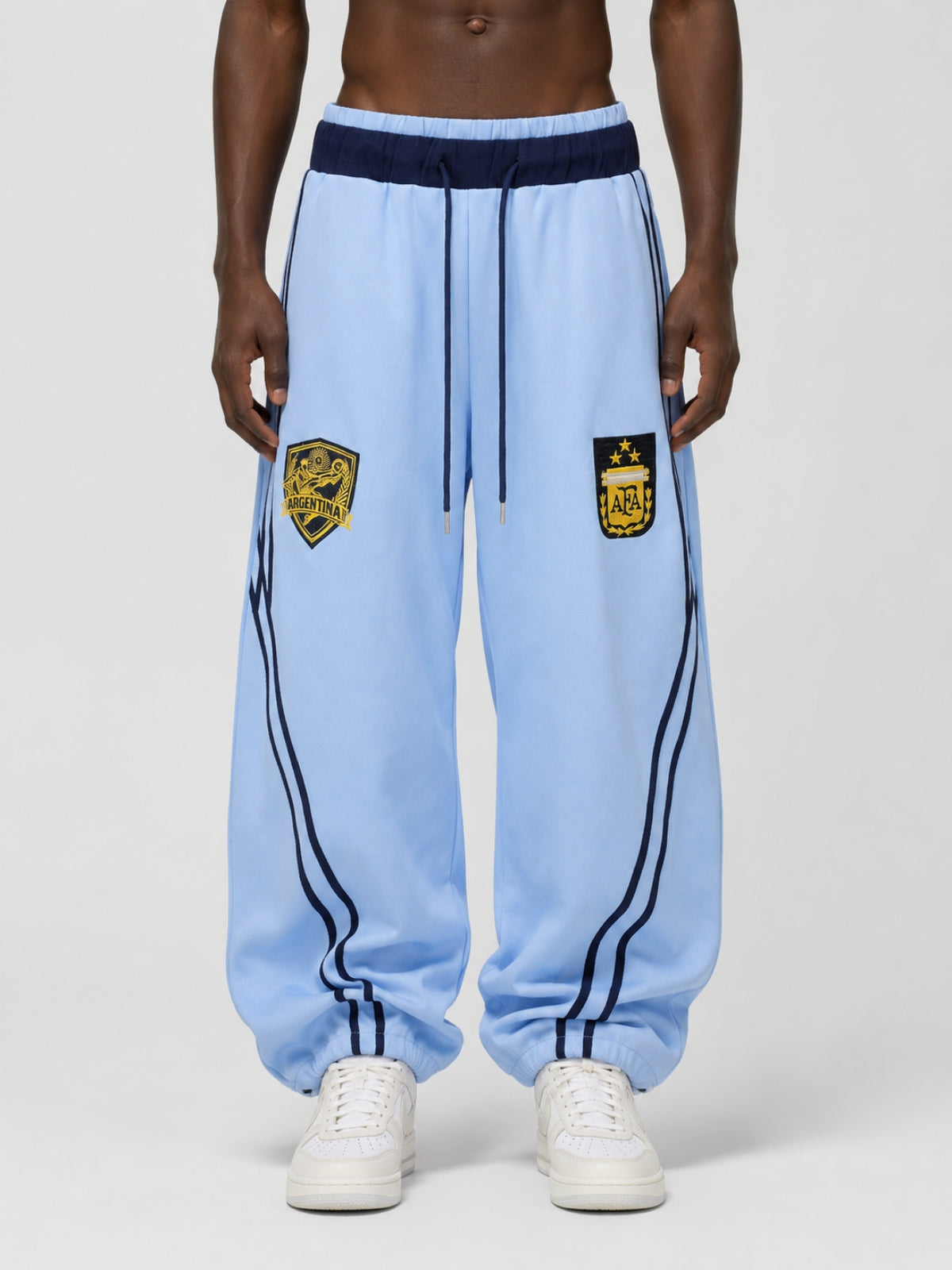 SPORTIE - Baggy Graphic Embroidered Sweatpants