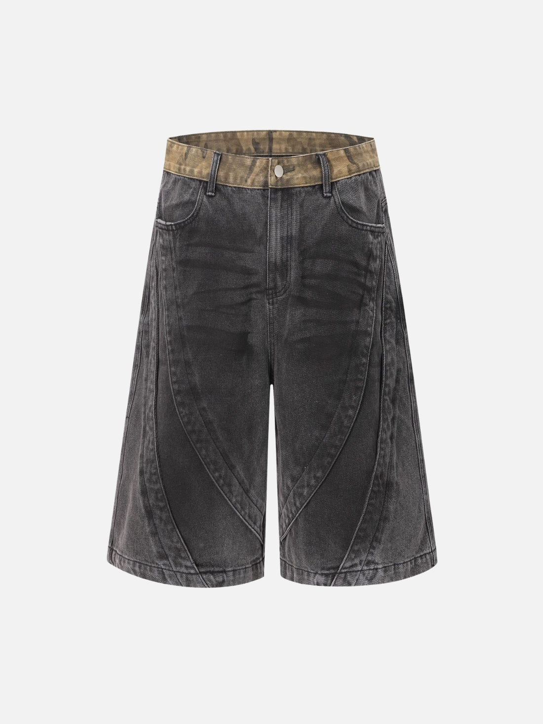 GEPARDY - Baggy Denim Embroidered Jorts Light Blue | Teenwear.eu