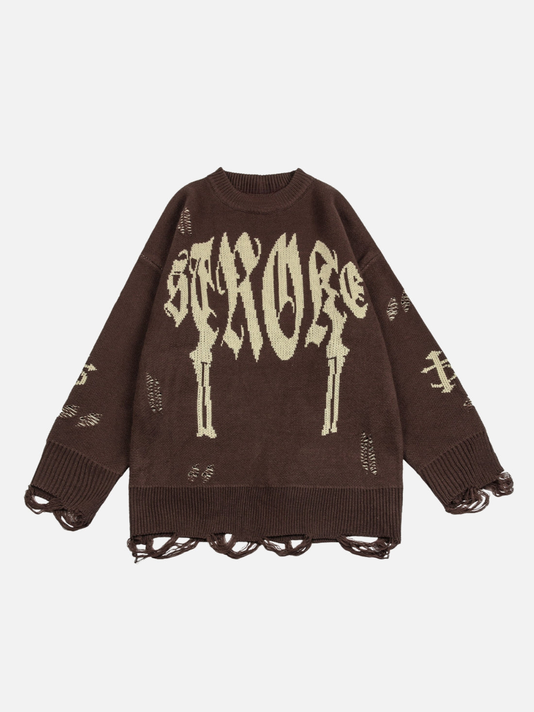 STRONGE - Oversized Graphic Sweater Black | Teenwear.eu