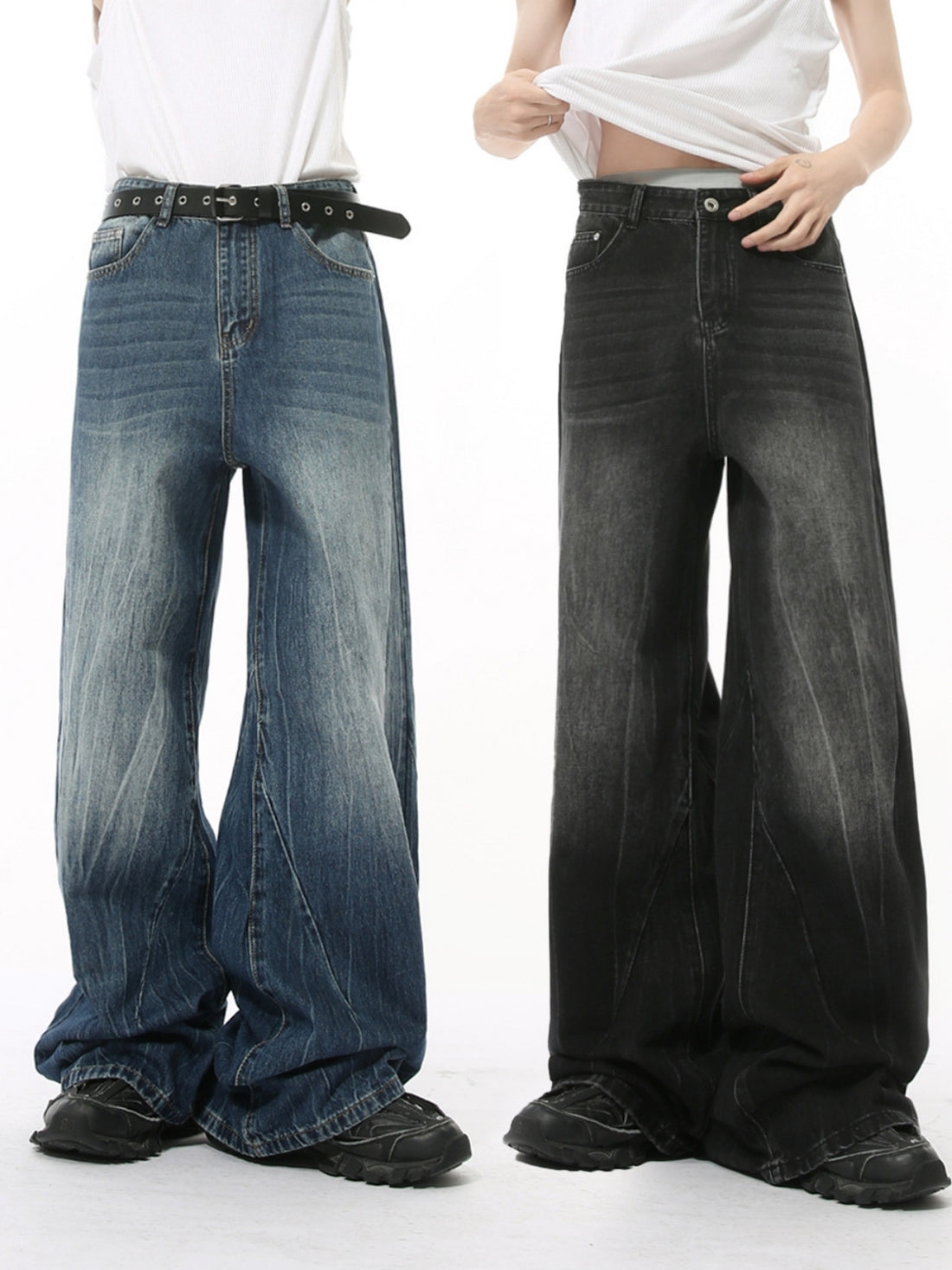 SHADOWFADE - Baggy Basic Jeans | Teenwear.eu