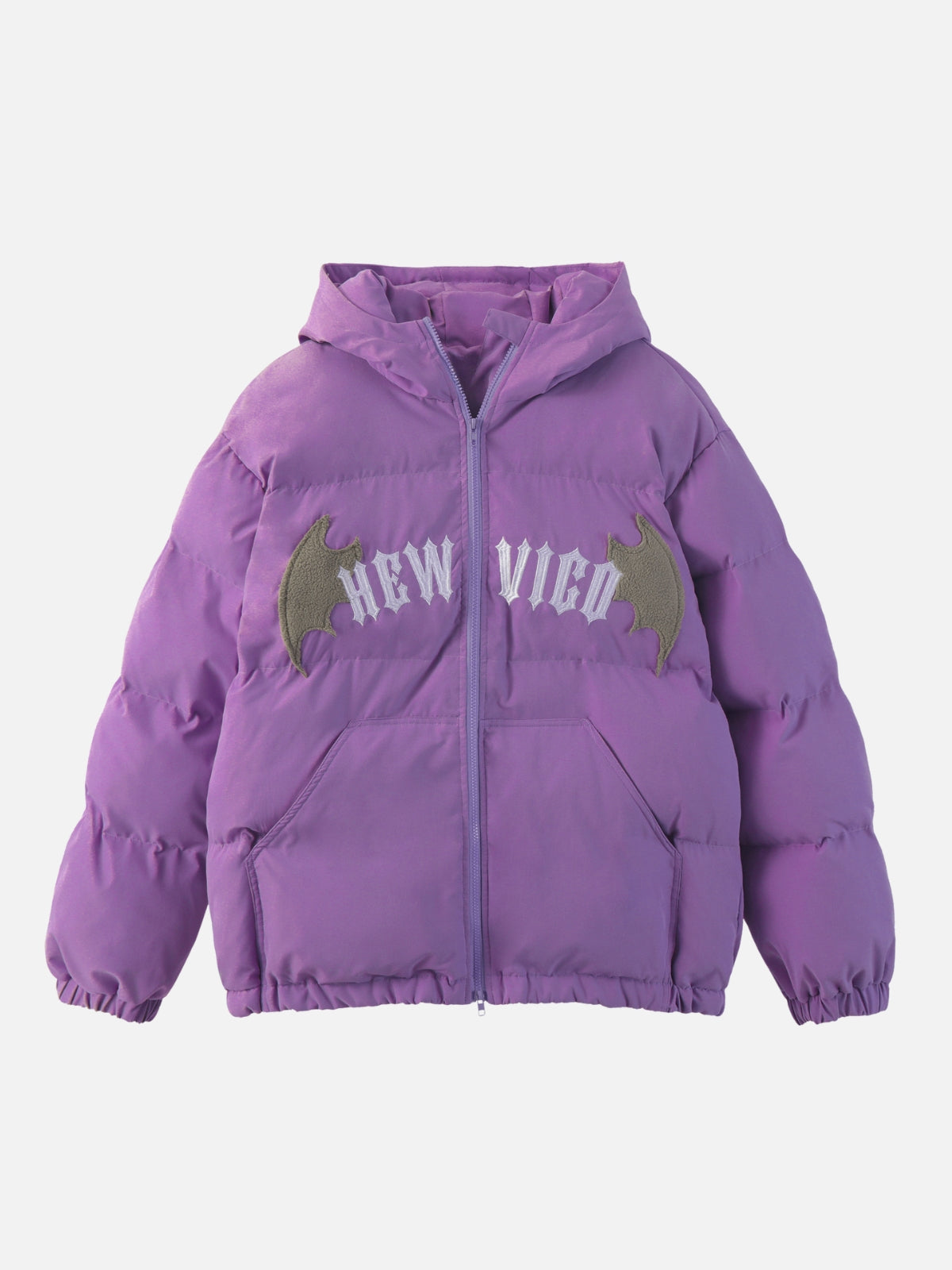 NEW VICO - Puffer Graphic Jacket Purple | Teenwear.eu