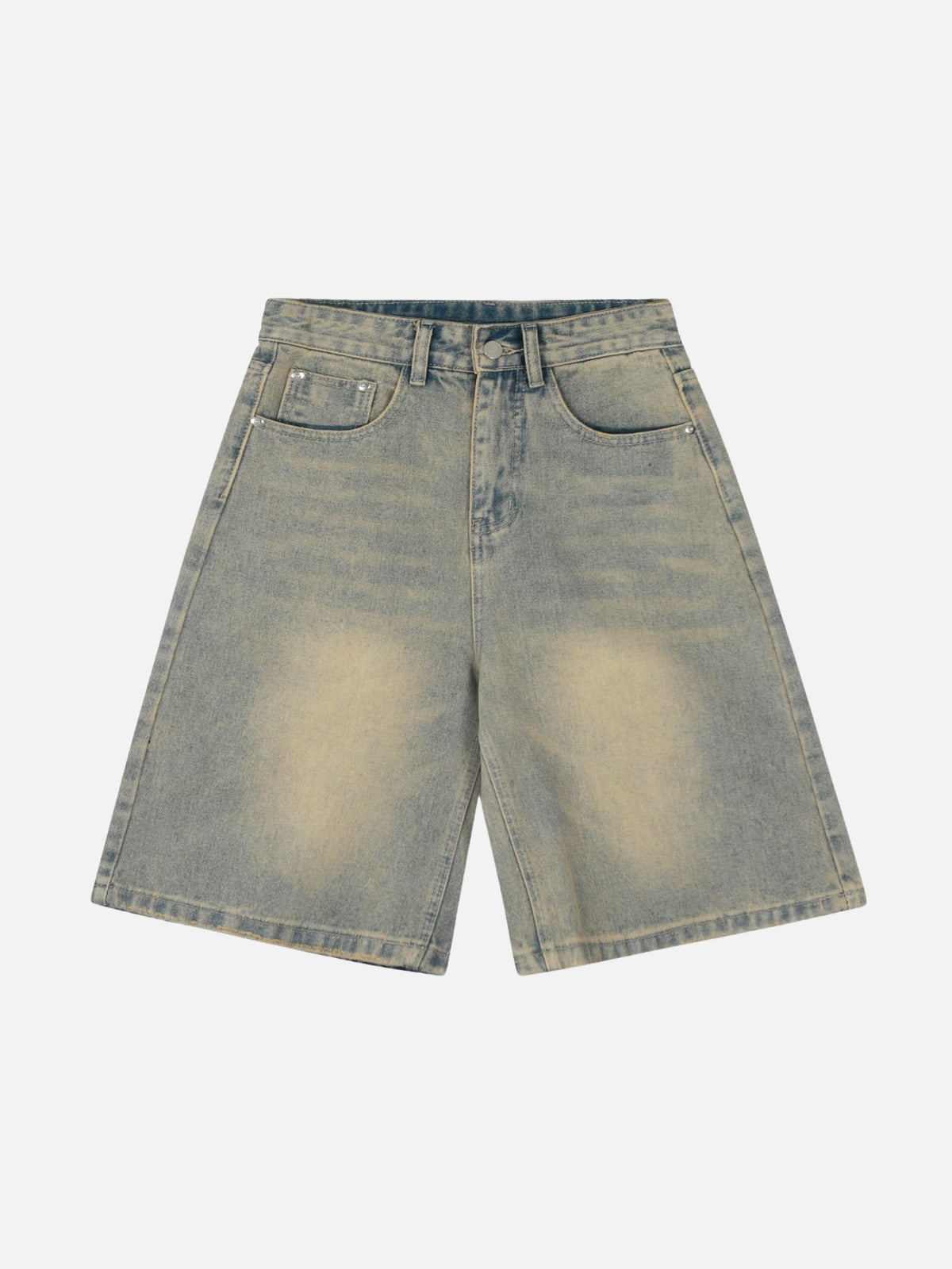 MERSHI - Baggy Denim Basic Shorts Blue | Teenwear.eu